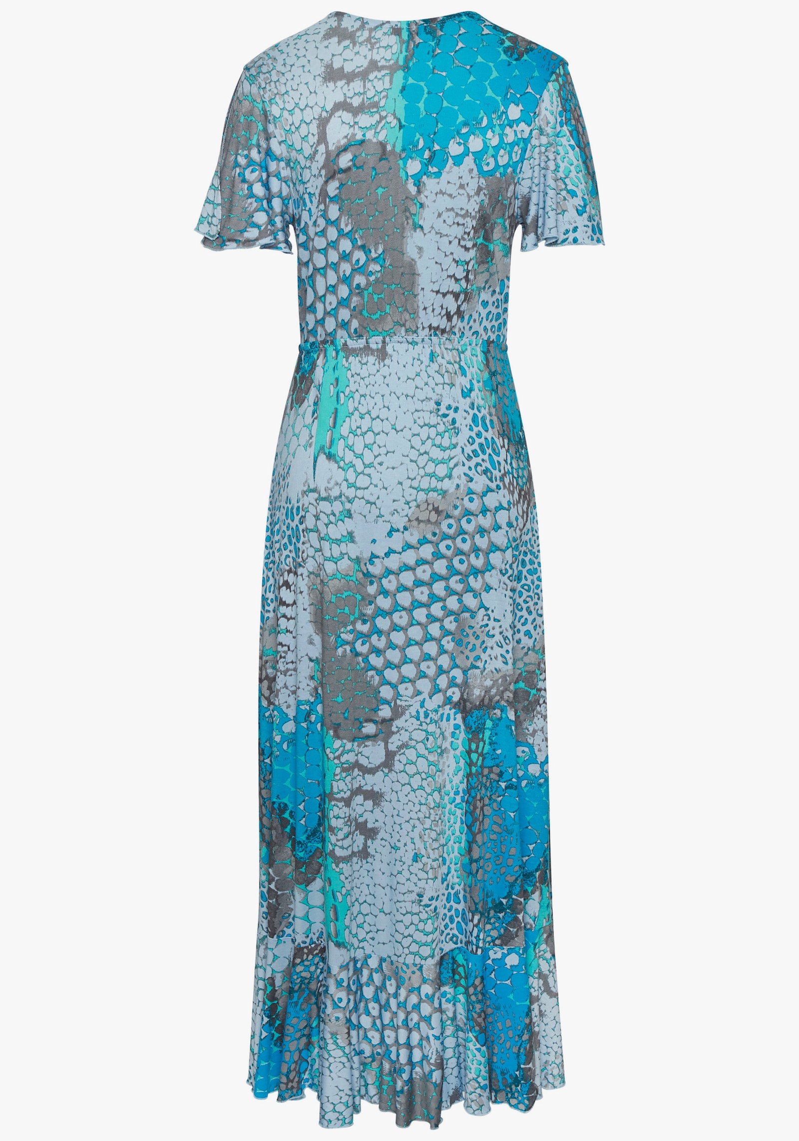 Buffalo Maxikleid - blau bedruckt