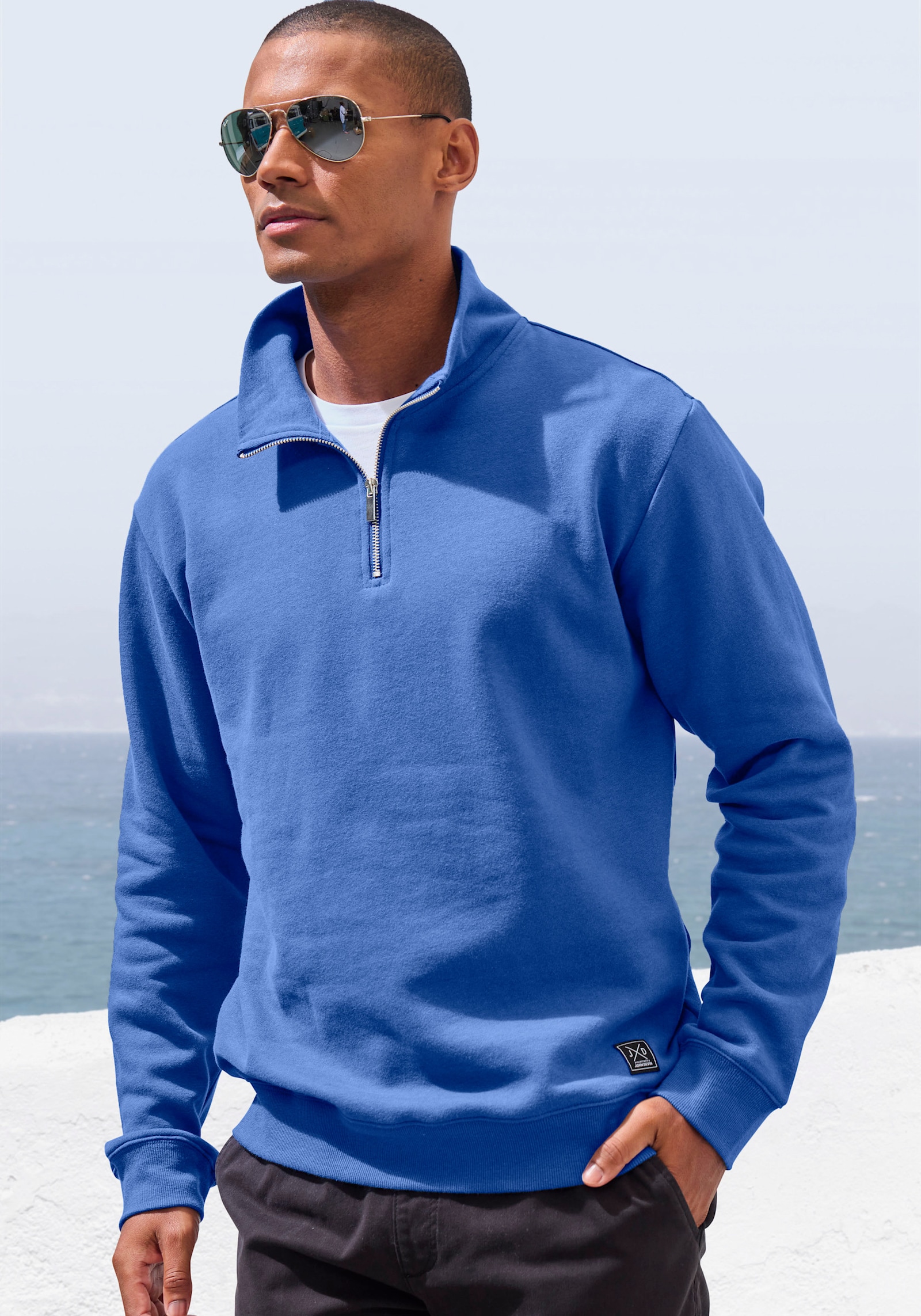 John Devin Sweatshirt - blau