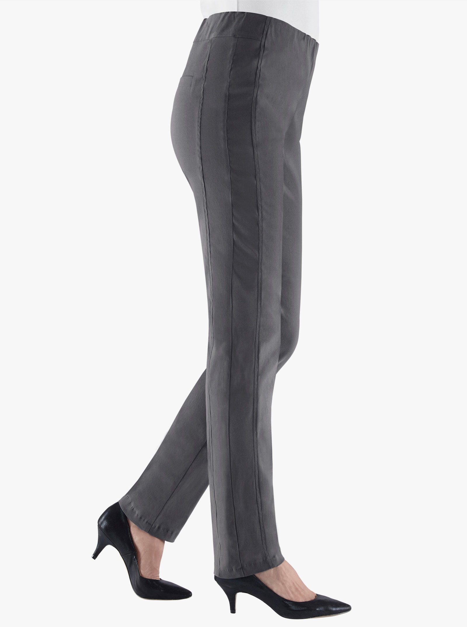 Stehmann Comfort line Hose mit Dehnbund, Viskose-Qualität - grafit