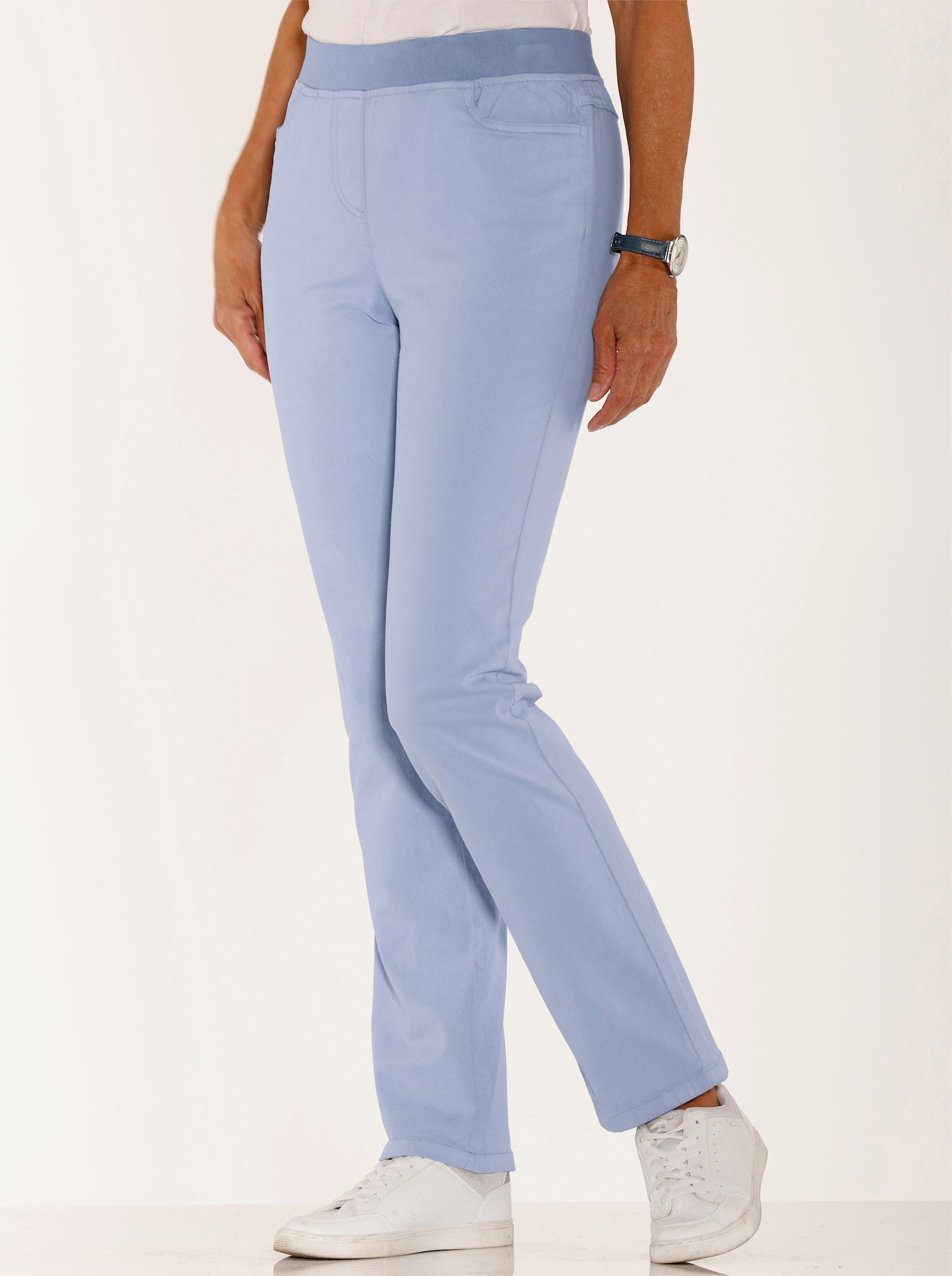 Schlupfhose in Twill-Qualität - bleu