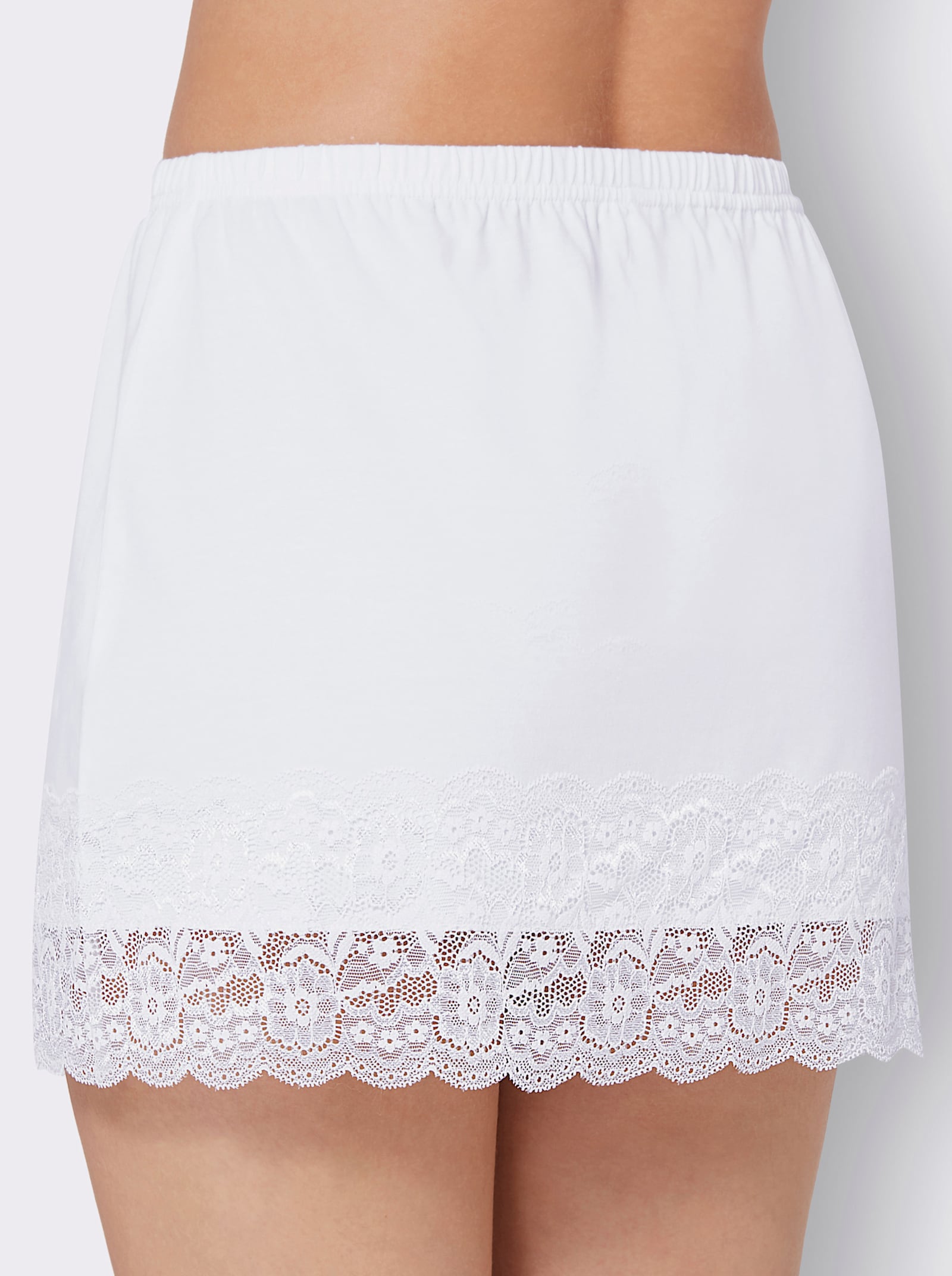 Set van shirts met comfortband rondom - wit