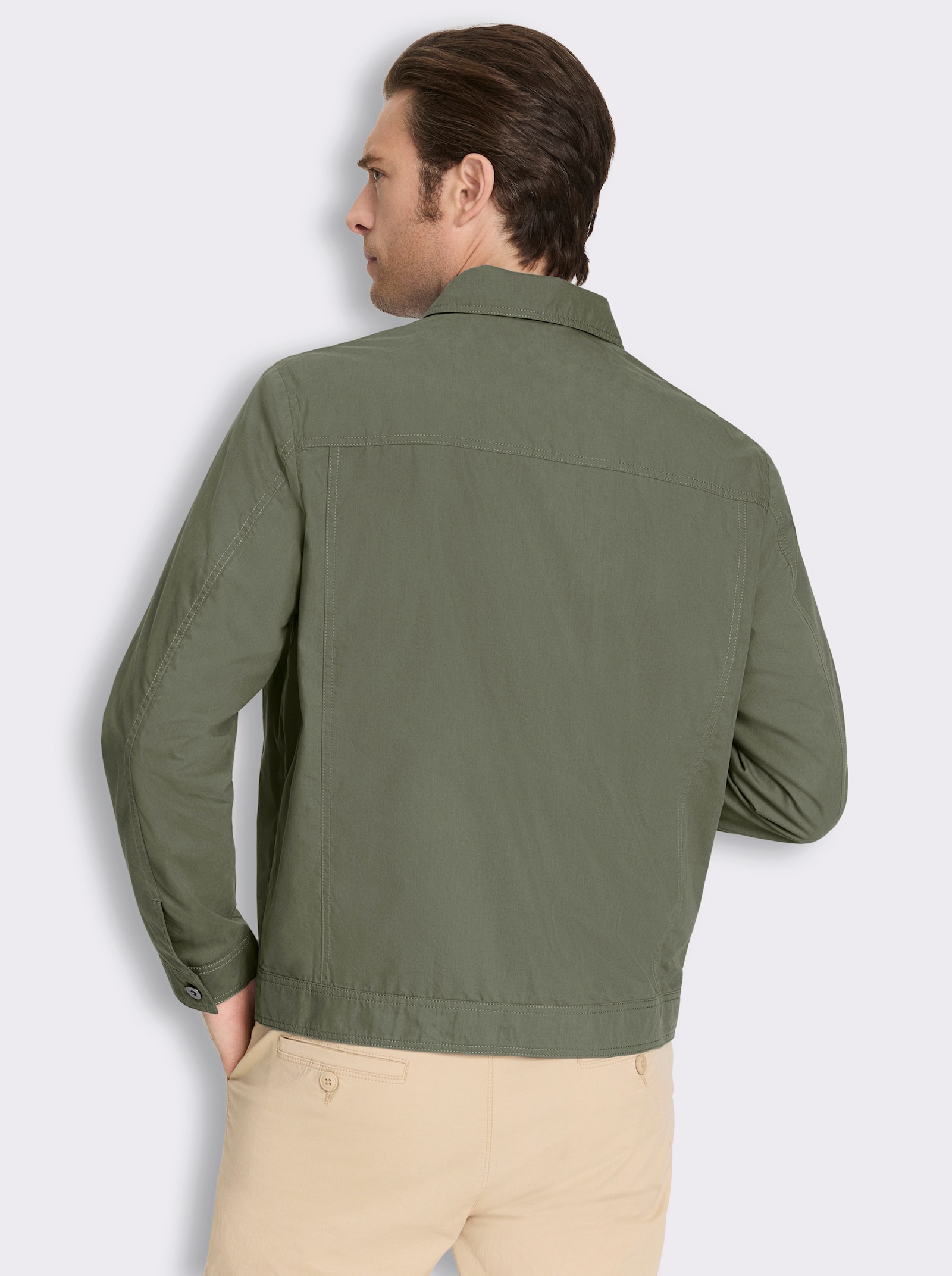 Marco Donati Jacke mit Metall-Knöpfen - khaki