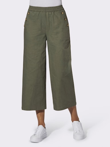 Culotte mit Dehnbund - khaki