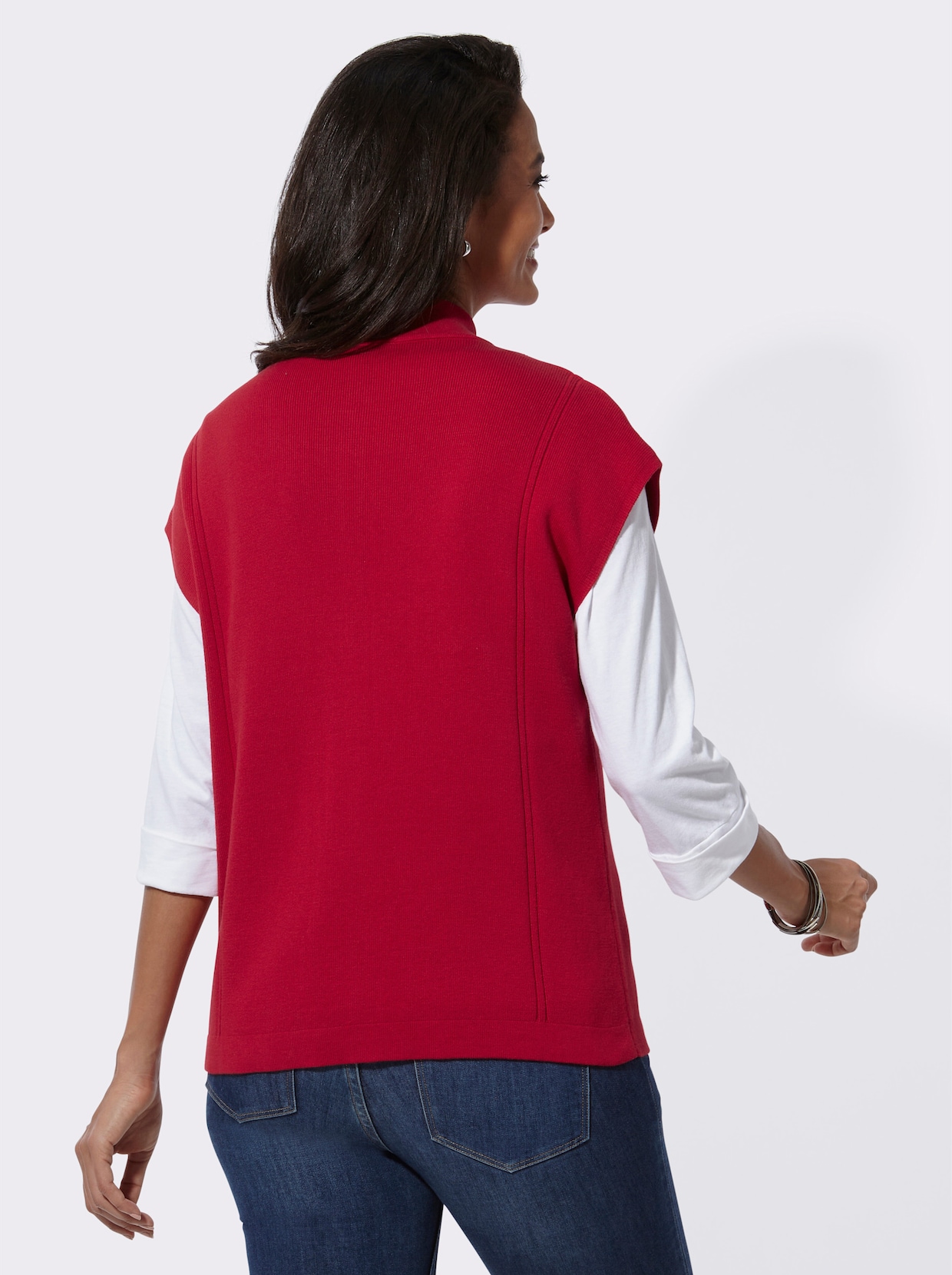 Mouwloos vest - rood