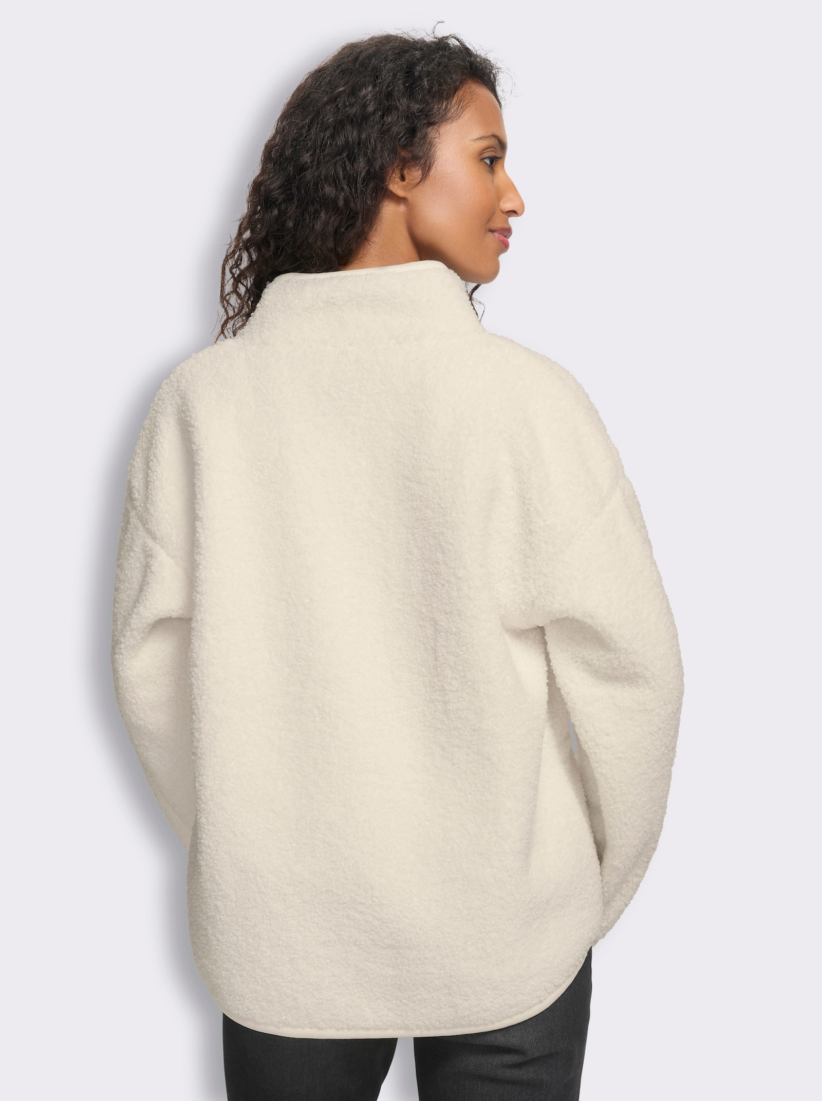 heine Wendeshirt aus Teddy-Fleece - champagner