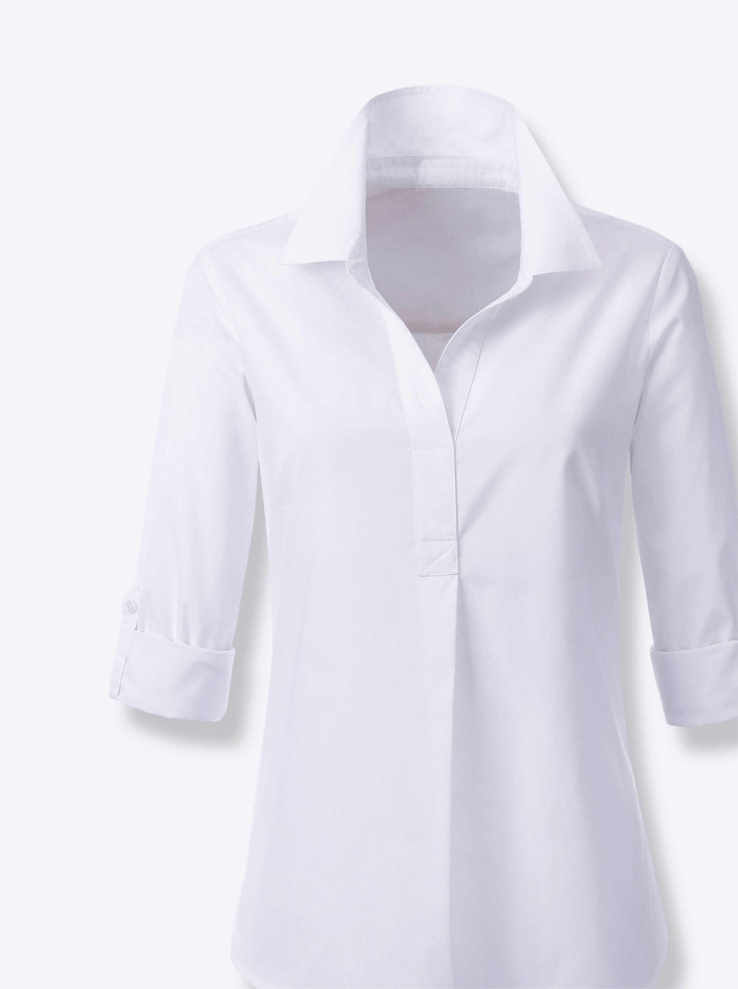 Witt Weiden Damen Langarmbluse weiß  - Onlineshop Witt Weiden
