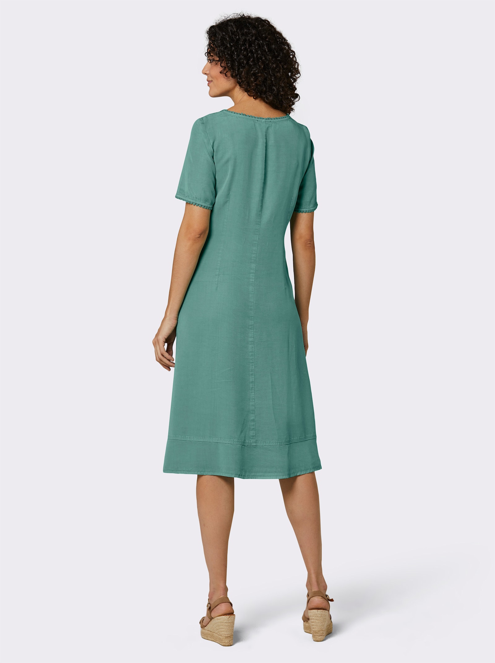 CREATION L PREMIUM Robe d'été en lyocell - sauge