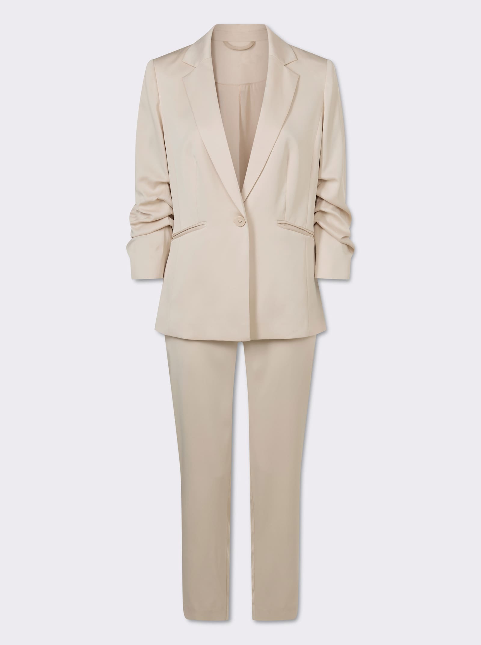 heine Hosenanzug mit leichtem Glanz - elfenbein