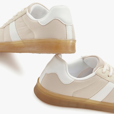 LASCANA Sneaker - beige/wit