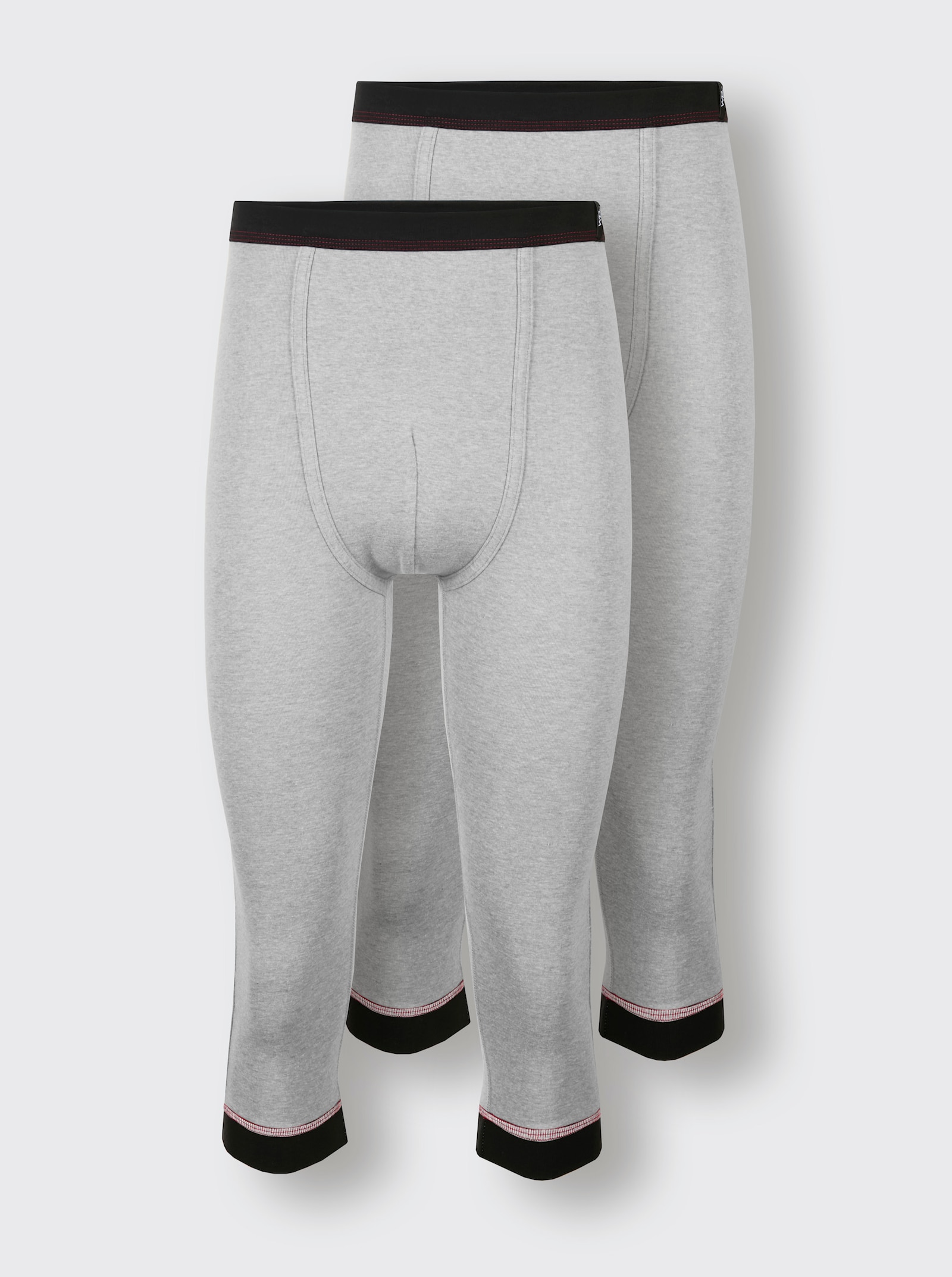 wäschepur men Hose 3/4-lang - grau-meliert