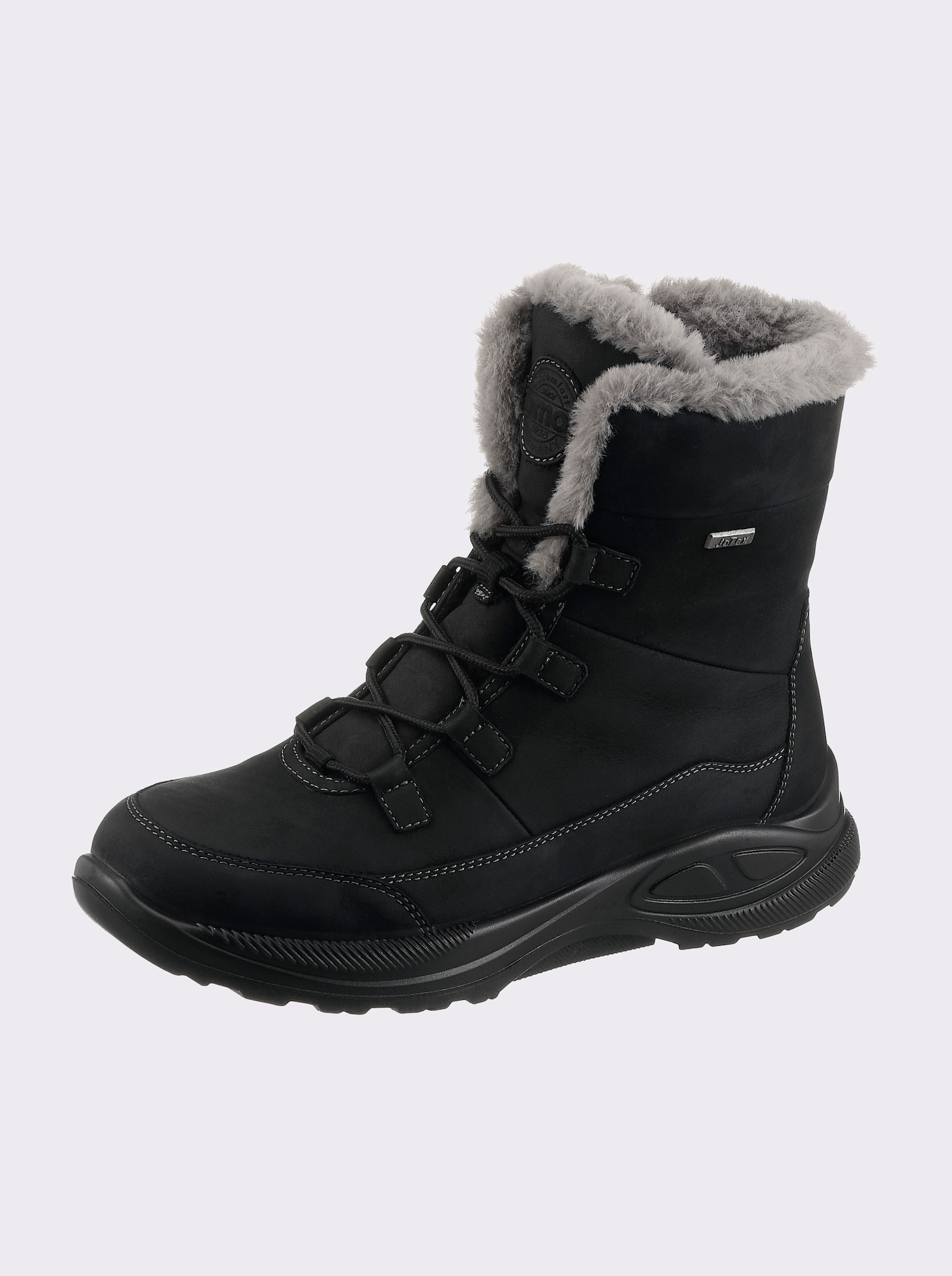 Jomos Winterstiefel mit warmem Futter - schwarz