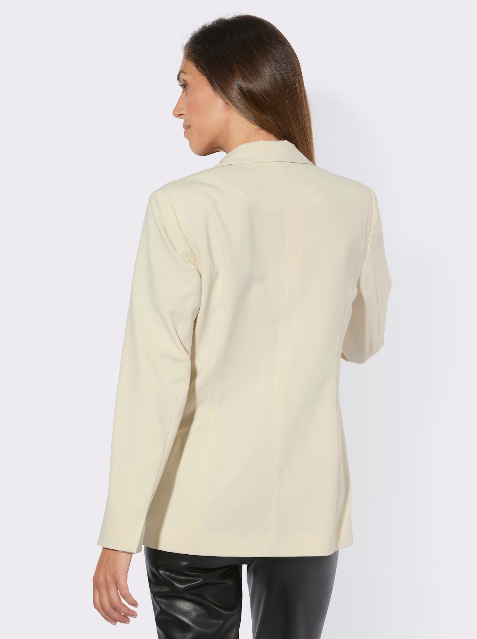 Blazer mit Knopfverschluss - champagner