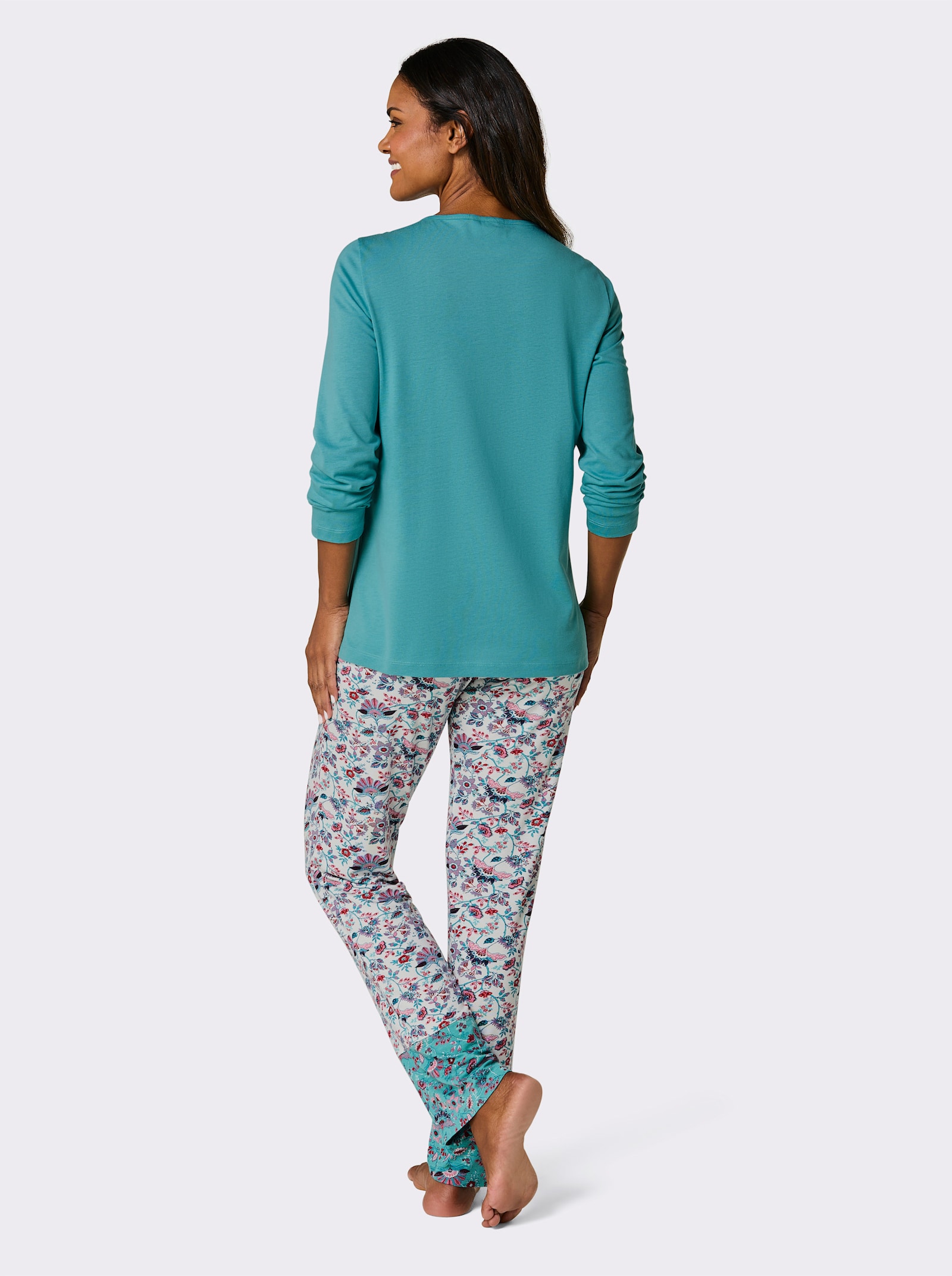 wäschepur Schlafanzug - ozean-ecru-bedruckt