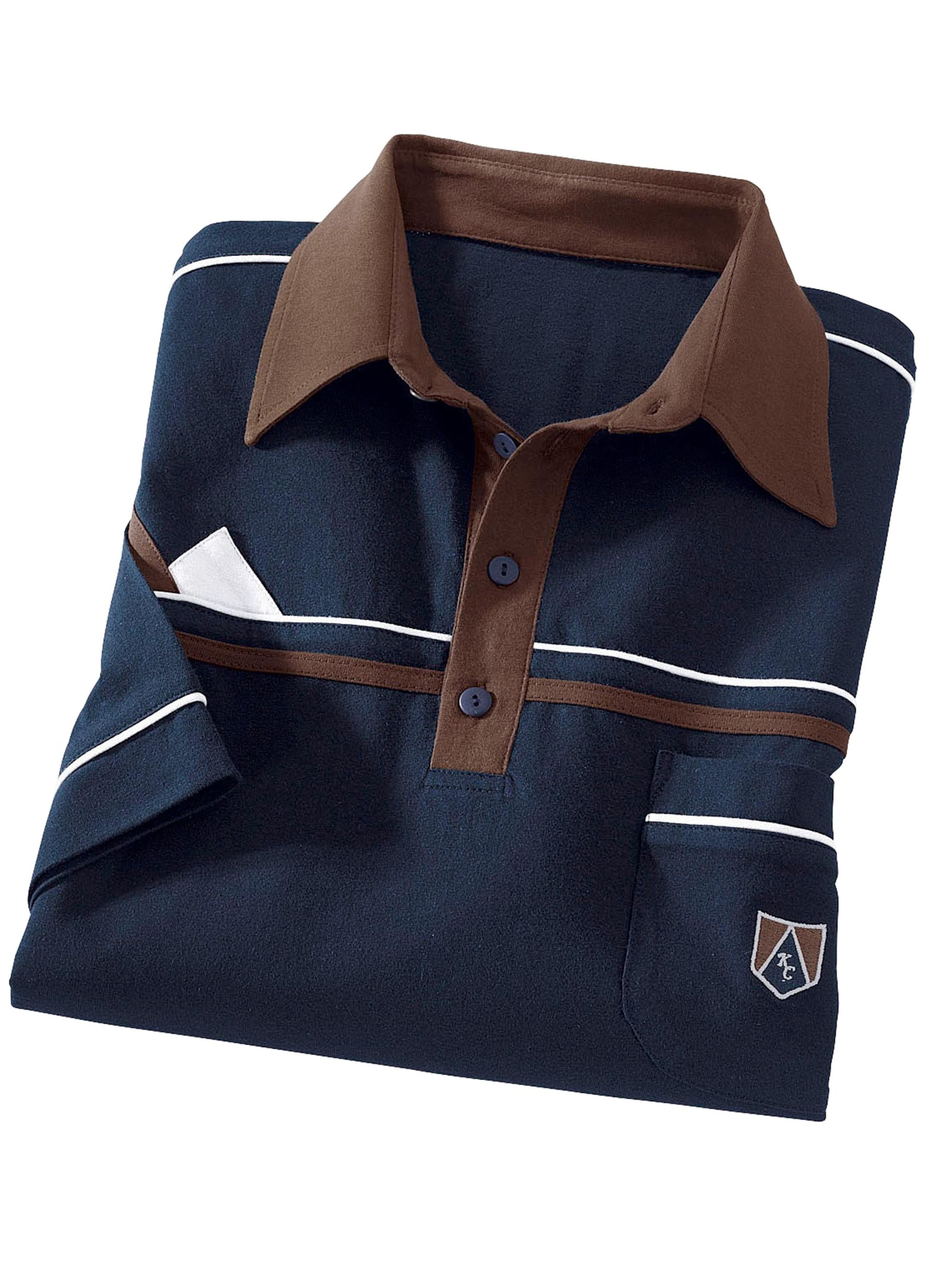 Poloshirt - marine-braun