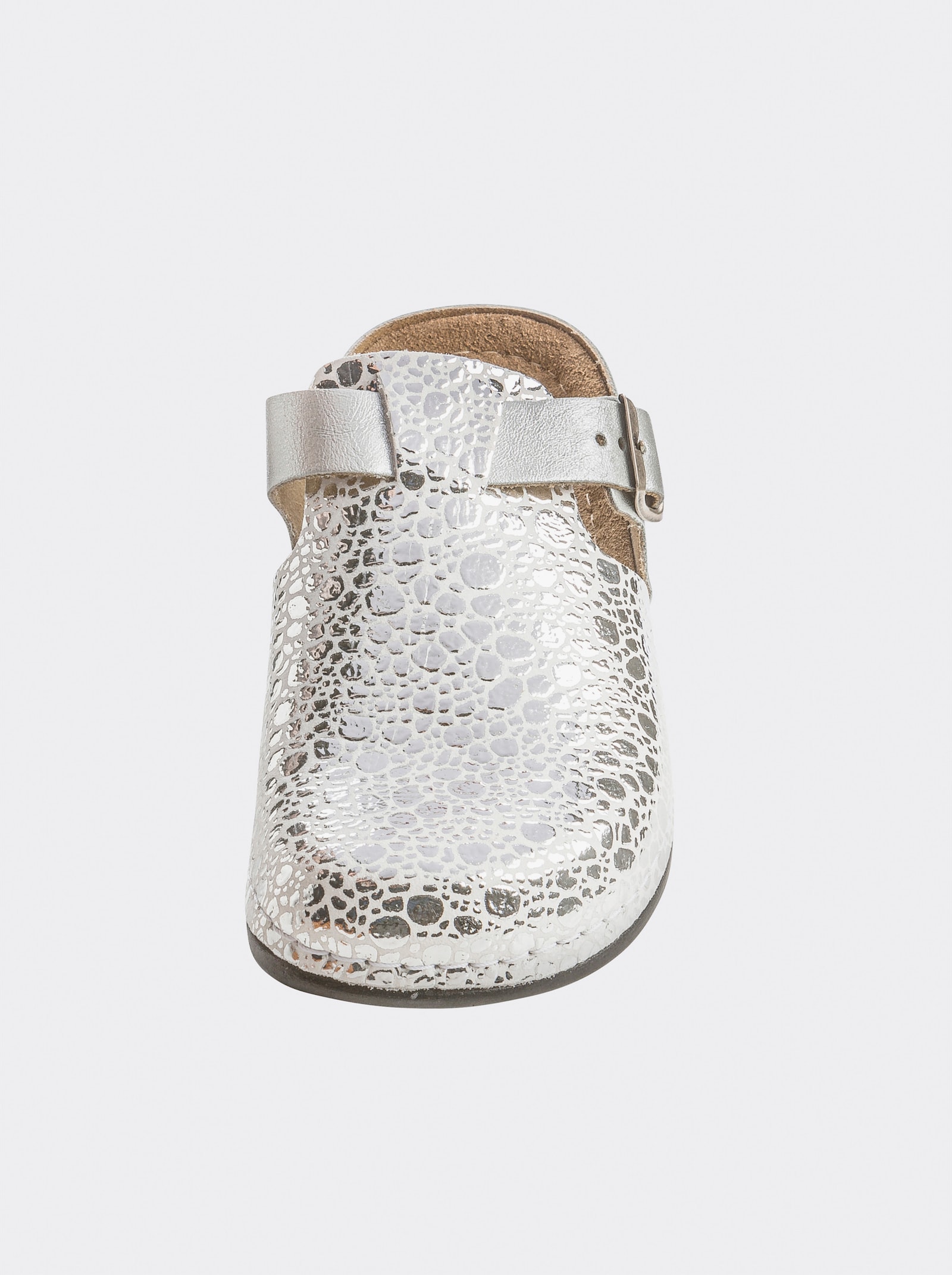 Dr. Feet Pantolette - silberfarben