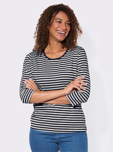 Shirt-Set mit 3/4-Ärmeln - marine