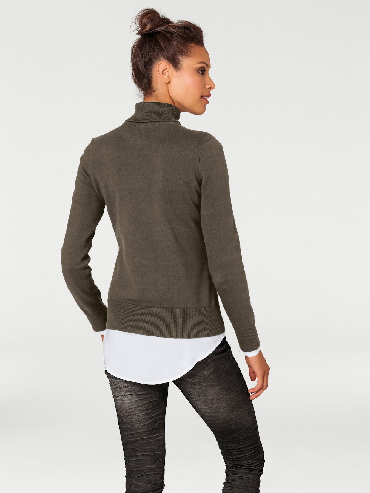 heine Rollkragenpullover - oliv