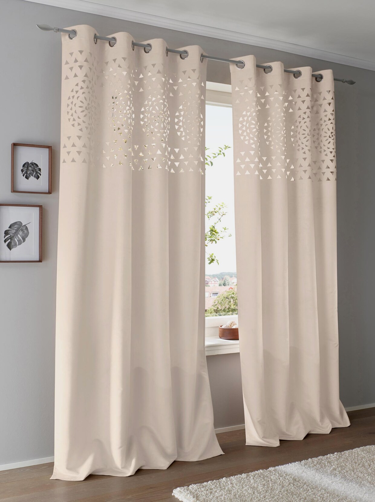 heine home Dekoschal - ecru