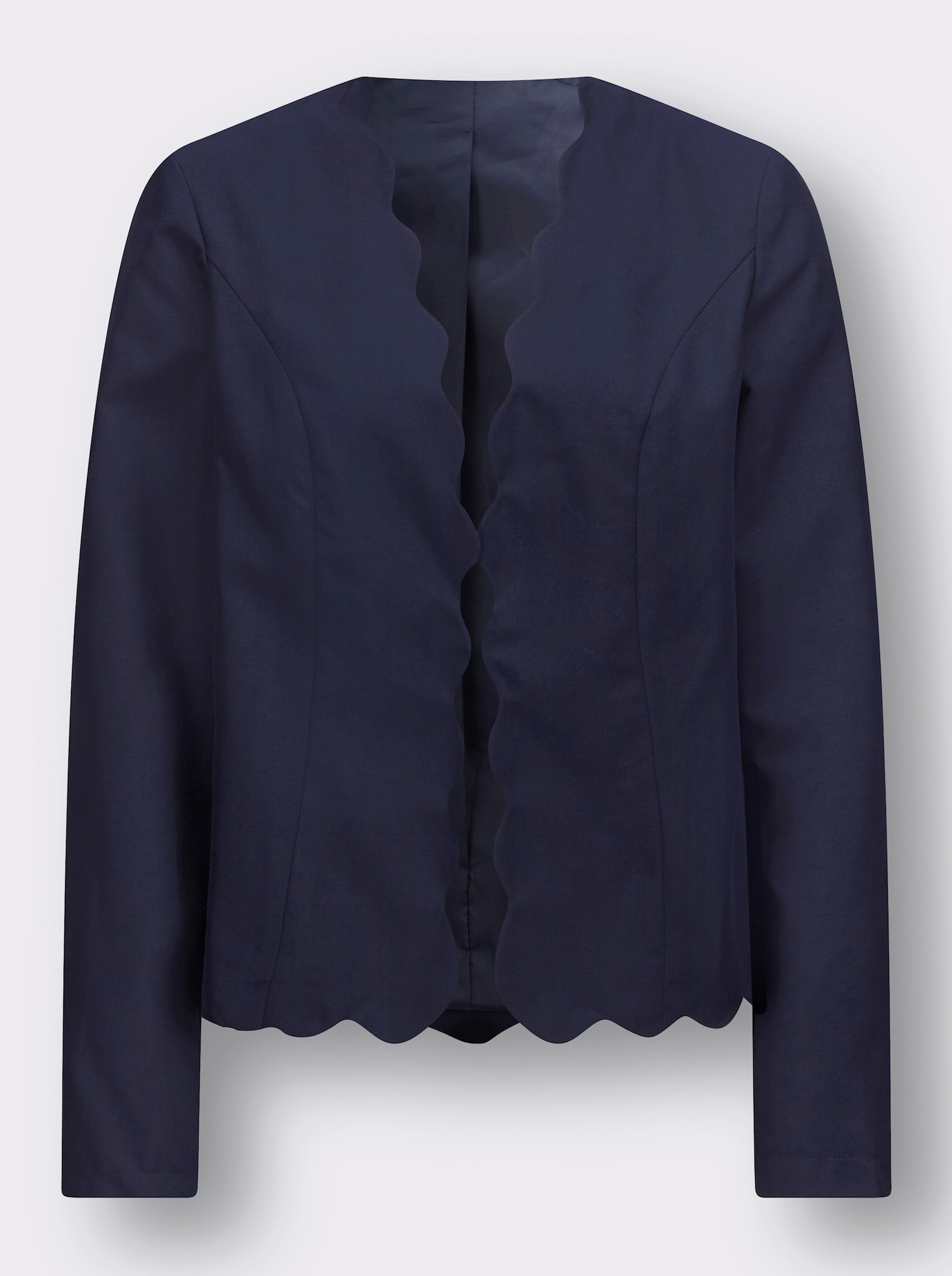 Blazer mit Wellenkanten - marine