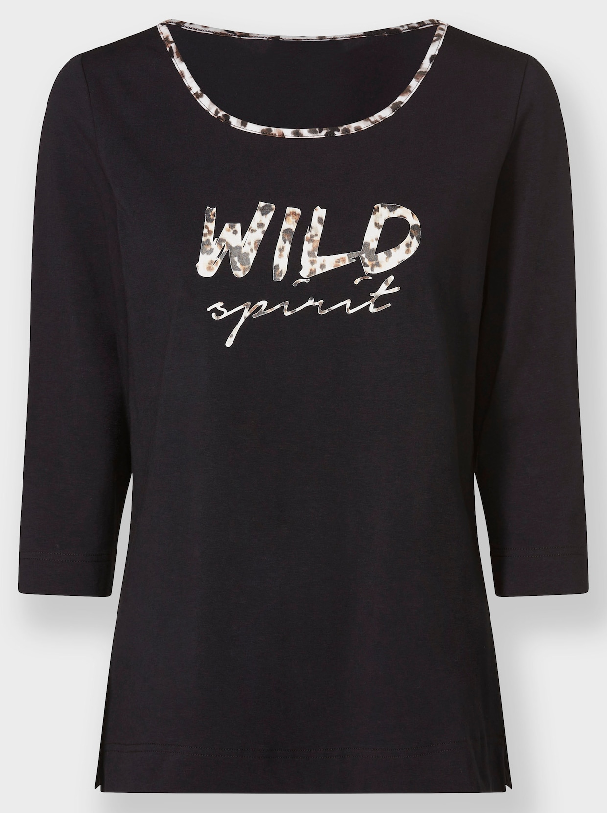 heine Shirt met 3/4-mouw - zwart