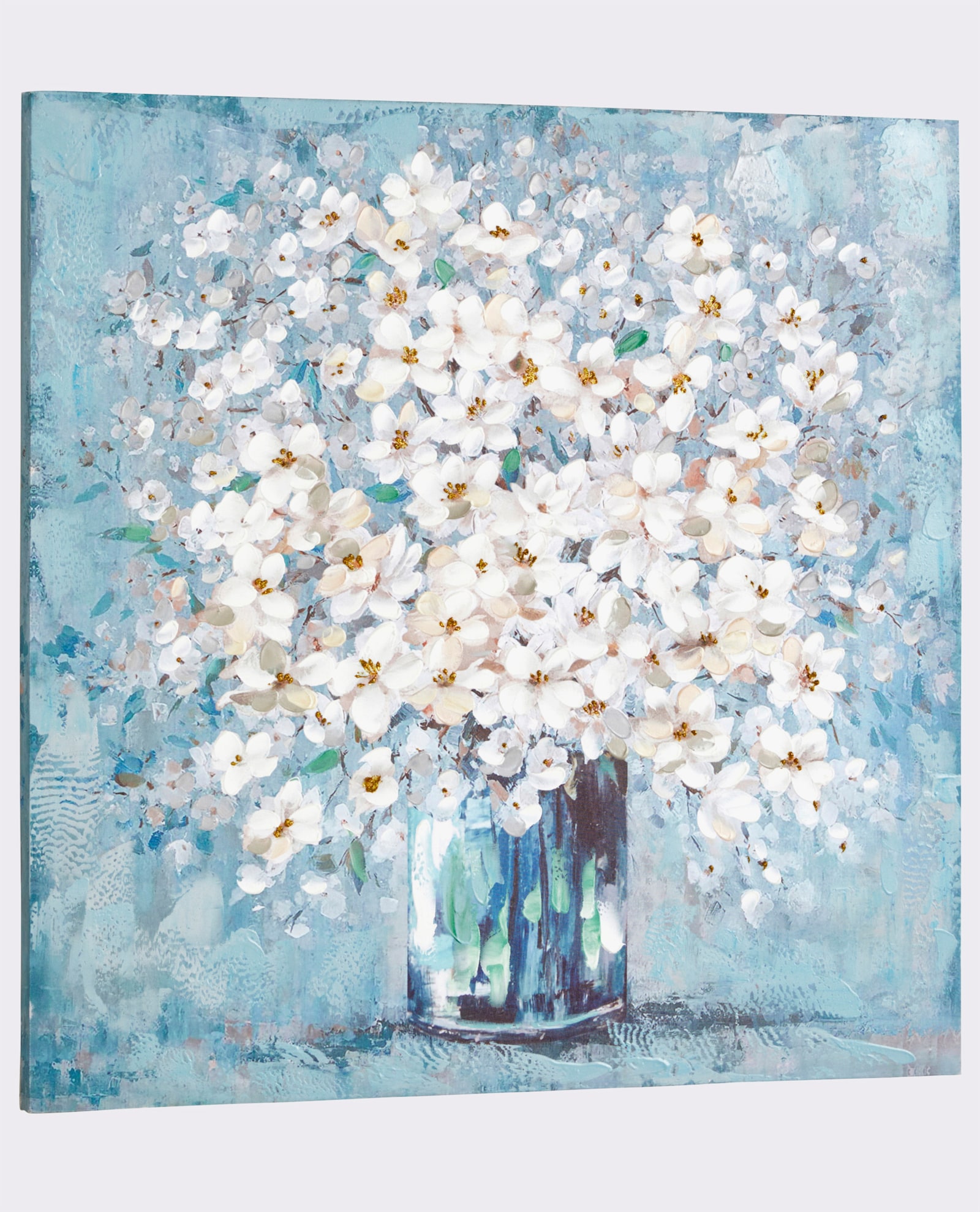 heine home Originalgemälde - blau-weiß