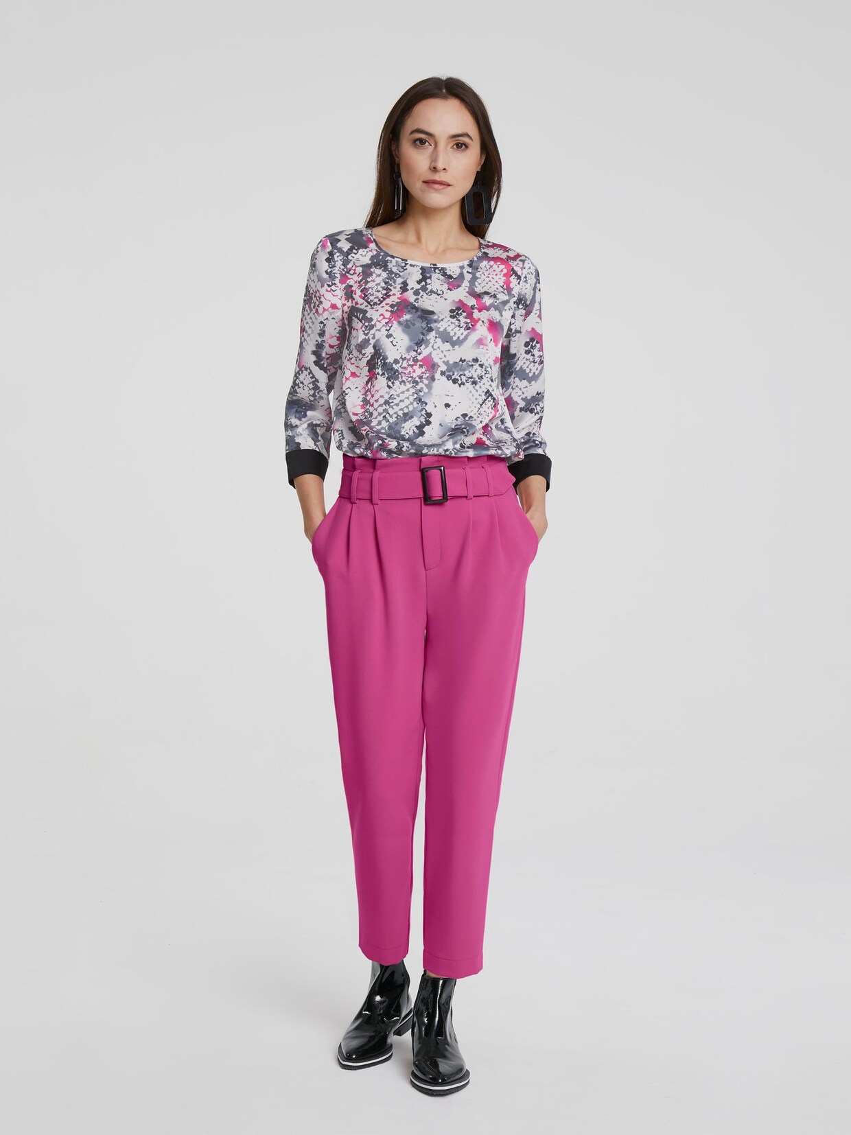 Rick Cardona Druckbluse - bunt