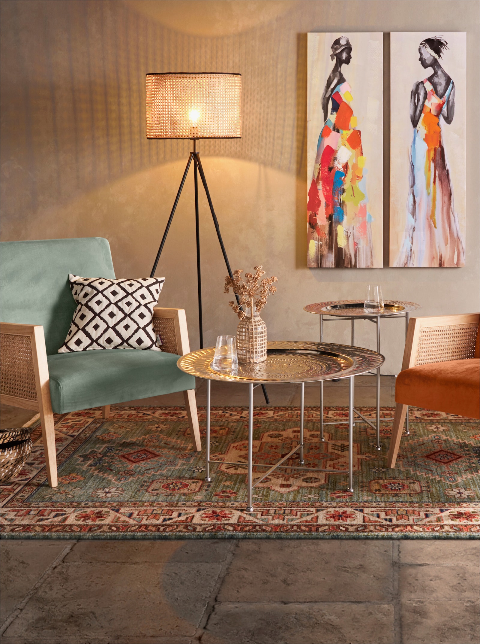 heine home Tapis - vert-rouge