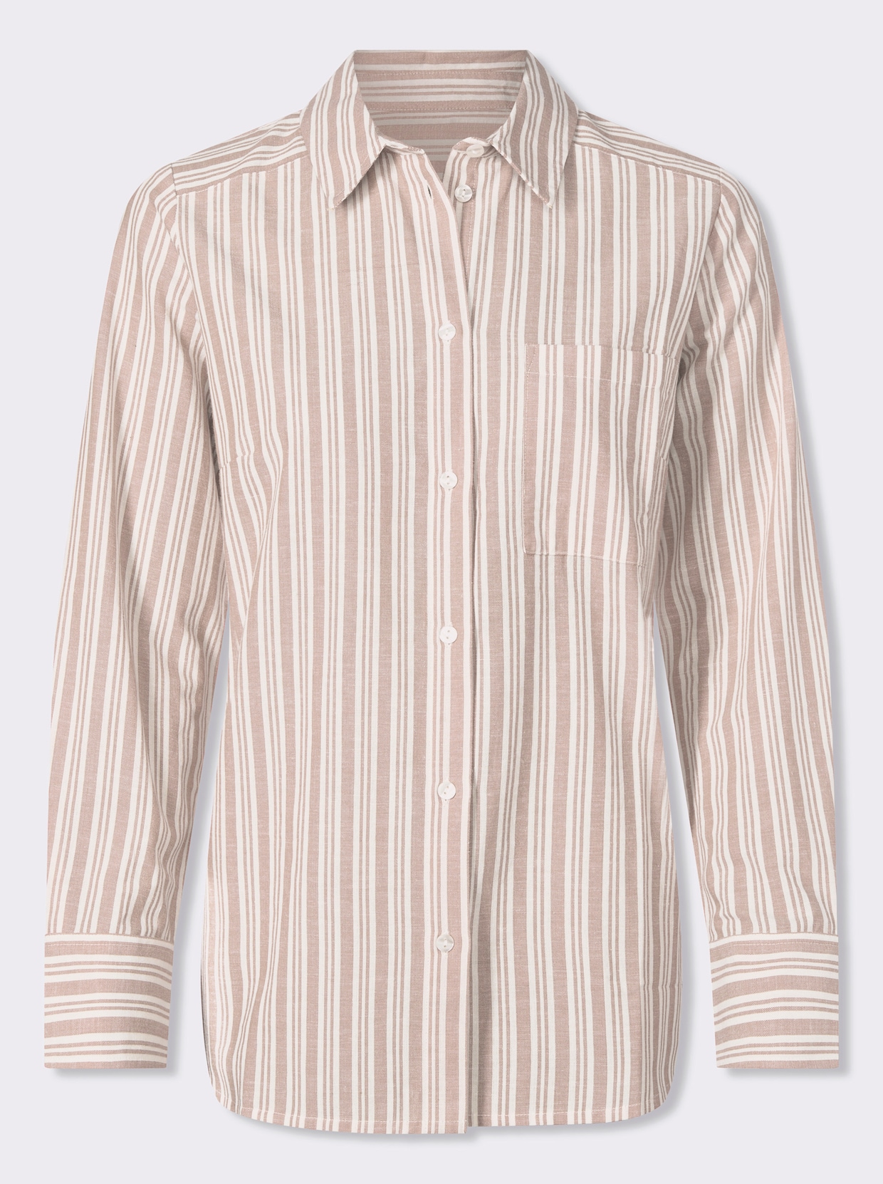 heine Gestreifte Bluse - ecru-sesam-gestreift