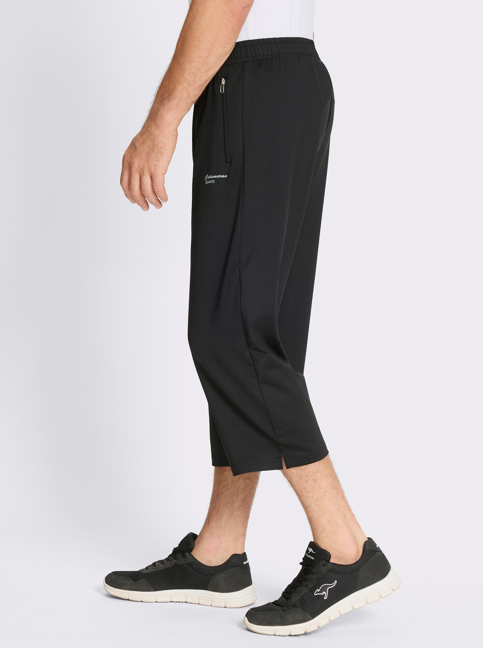 Catamaran Sports Freizeithose mit Seitenschlitzen - schwarz