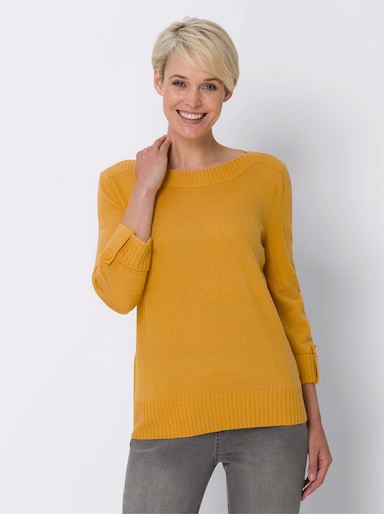 3/4 Arm-Pullover - ocker