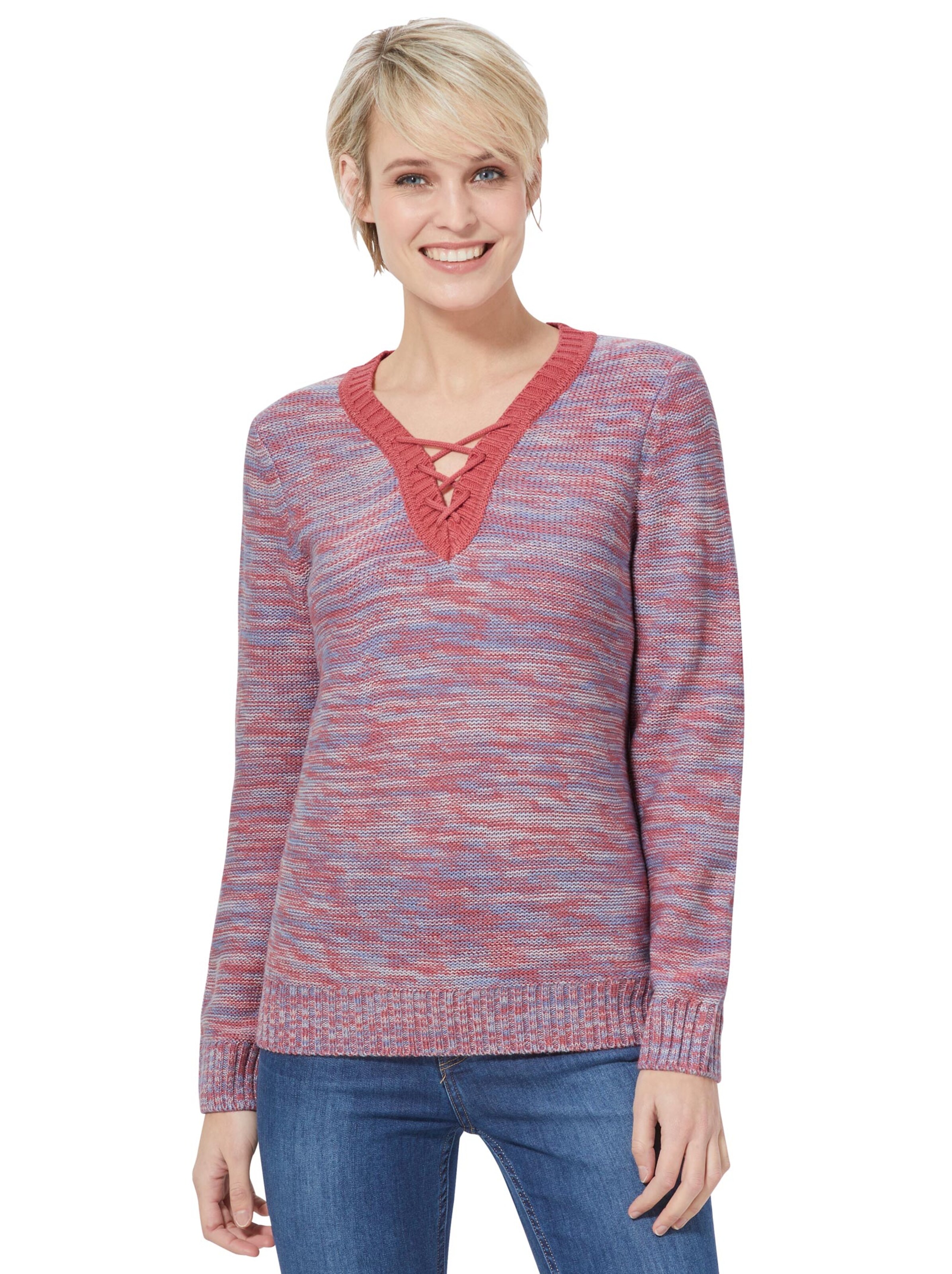 Pullover - koralle-meliert