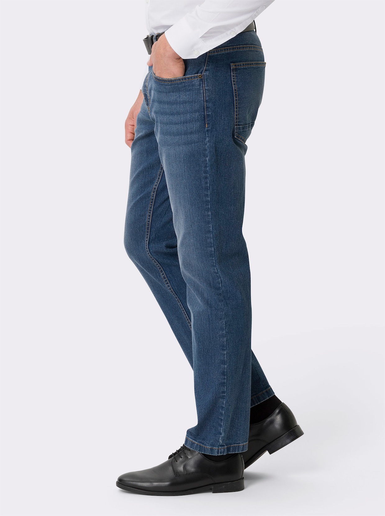 Džíny s 5 kapsami - modrá denim
