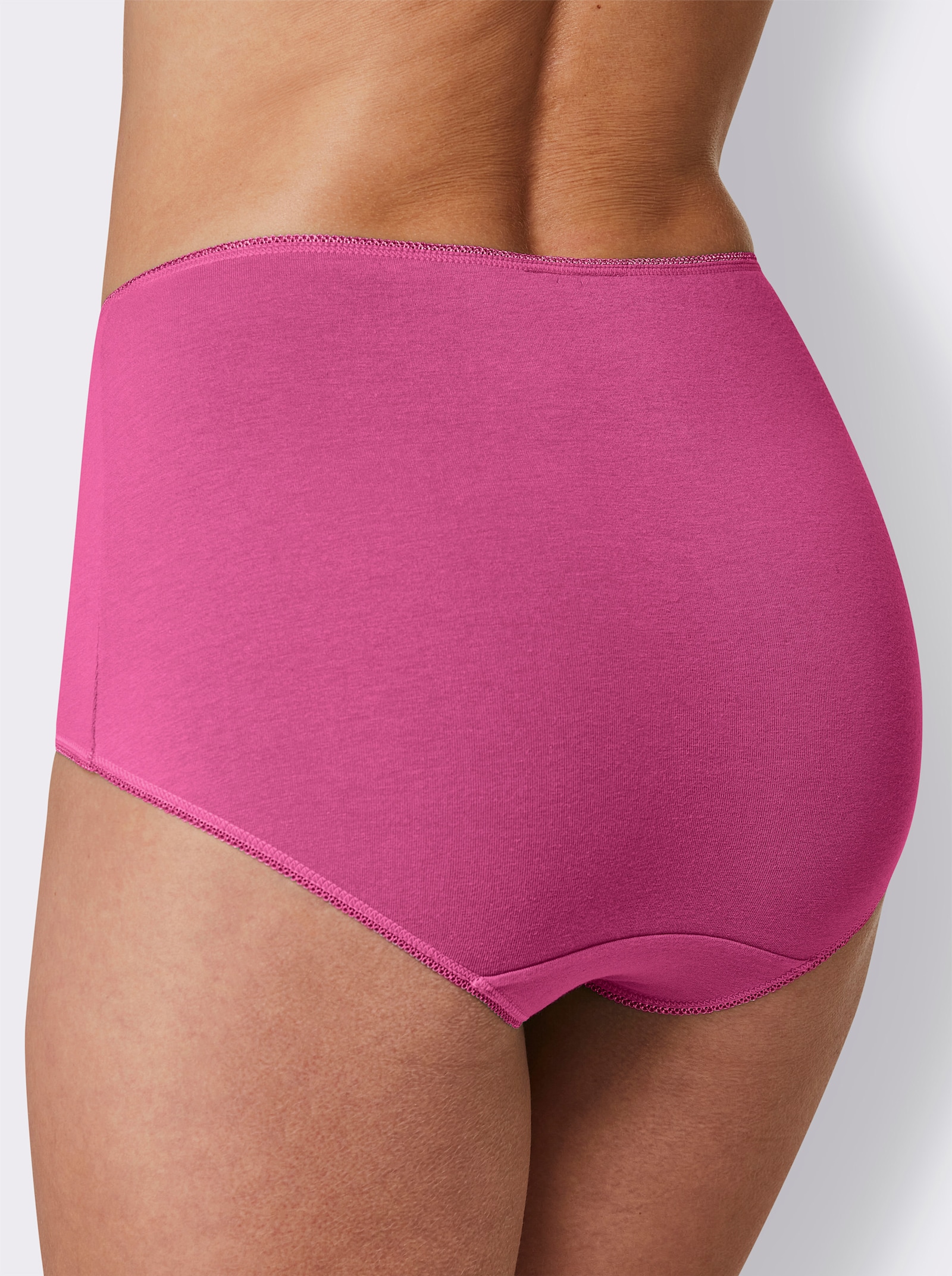 wäschepur Tailleslip met elastische boorden - wit + magenta + marine + jade