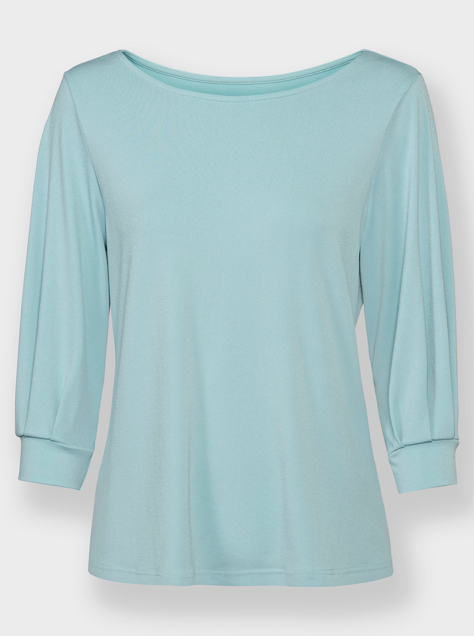 Shirt met 3/4-ballonmouwen - kalkmint