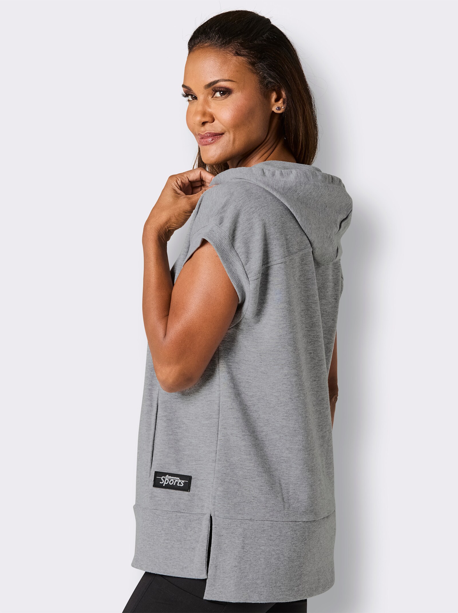Catamaran Sports Sweatshirt mit Kapuze - grau-meliert
