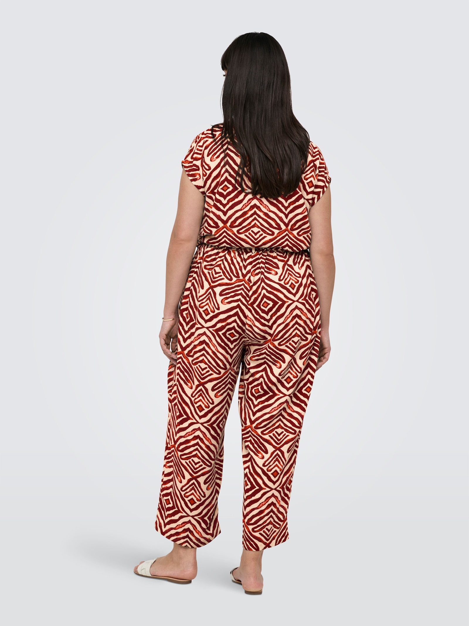 ONLY CARMAKOMA Culotte - hot chocolate aop:tribe