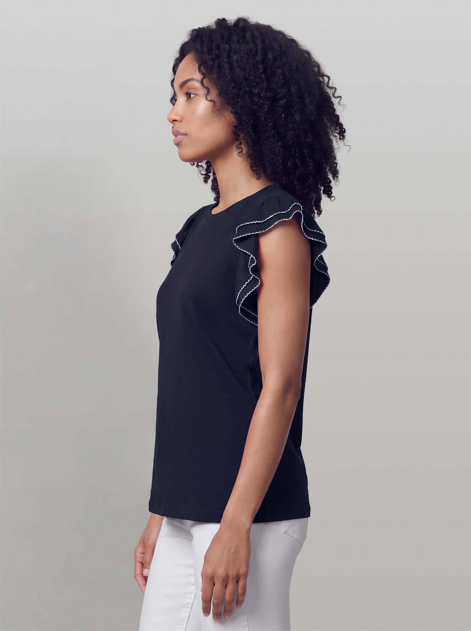 heine Shirt mit Flügelärmeln - marine
