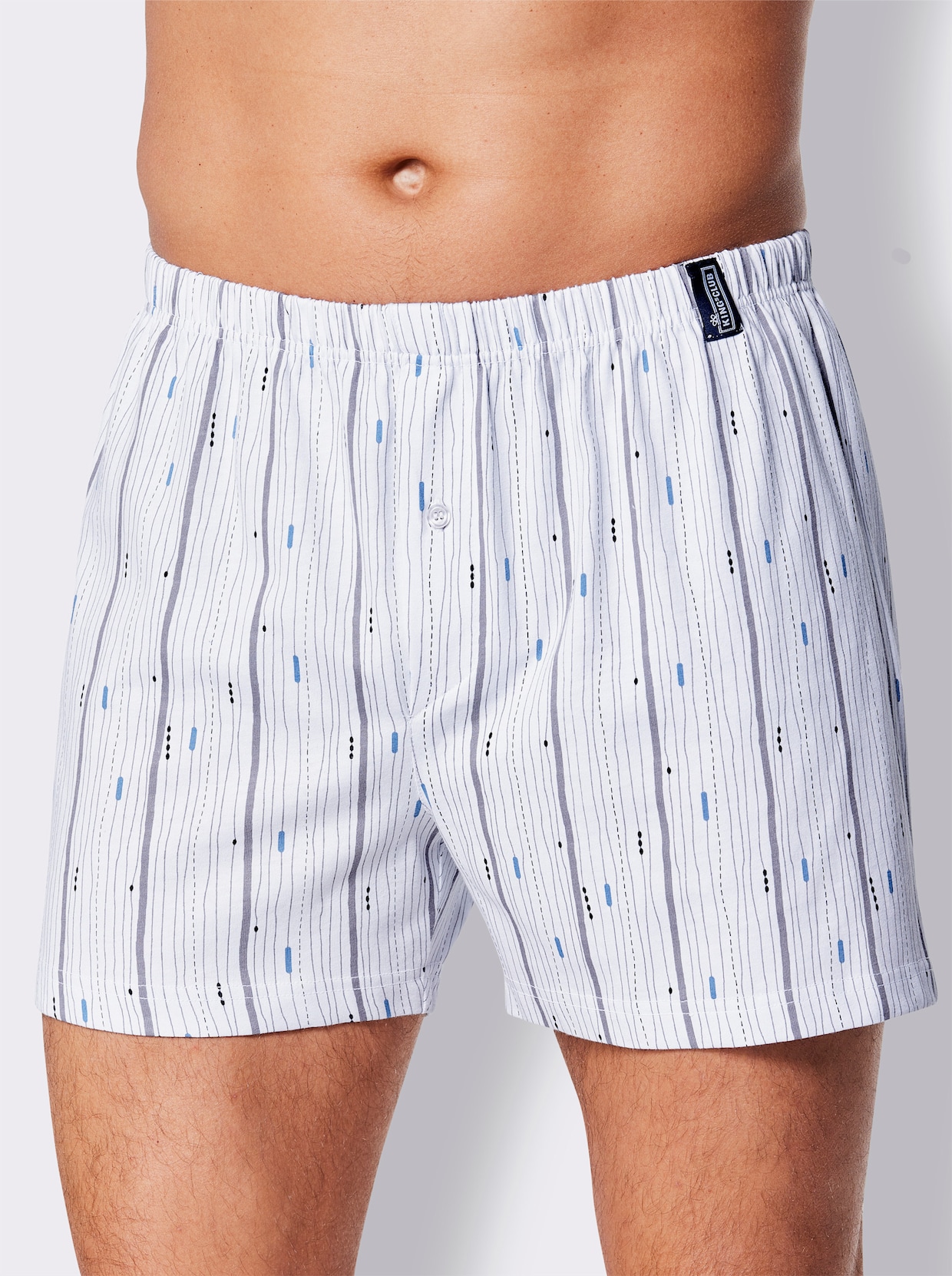 Boxershorts - 2x vita-med tryck