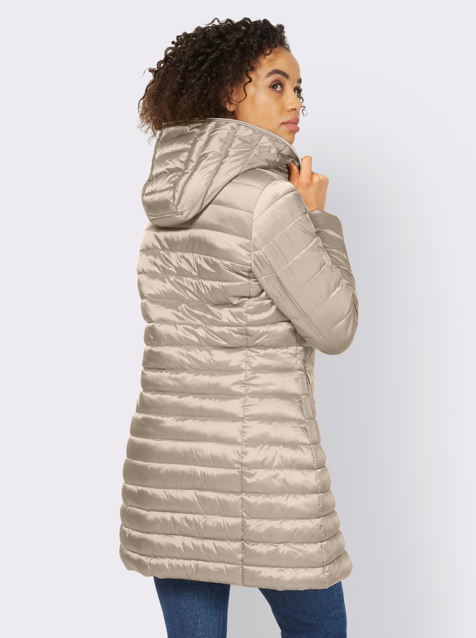 heine Steppjacke mit herausnehmbarem Einsatz - sesam-elfenbein