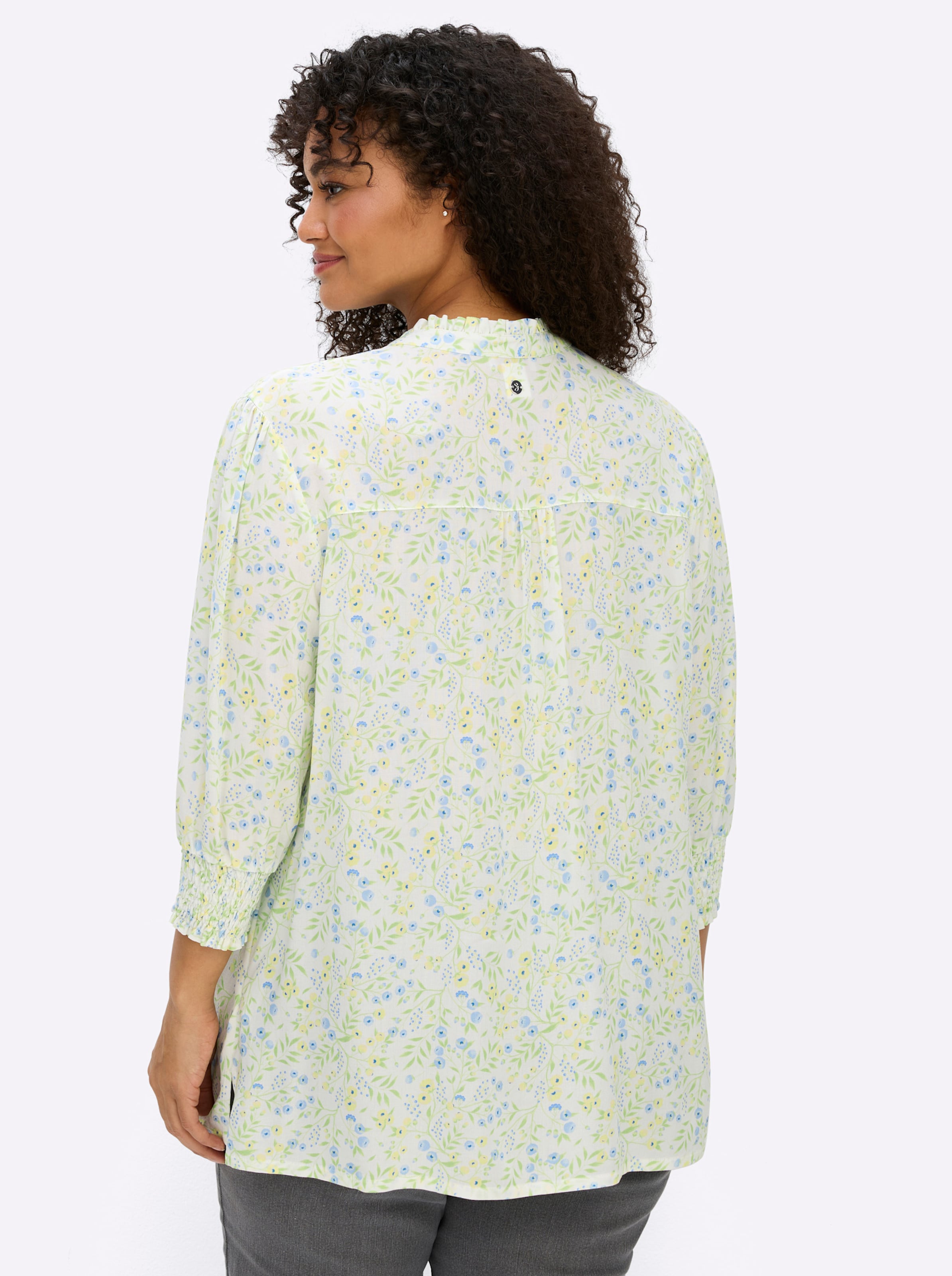 Bluse mit Stehkragen