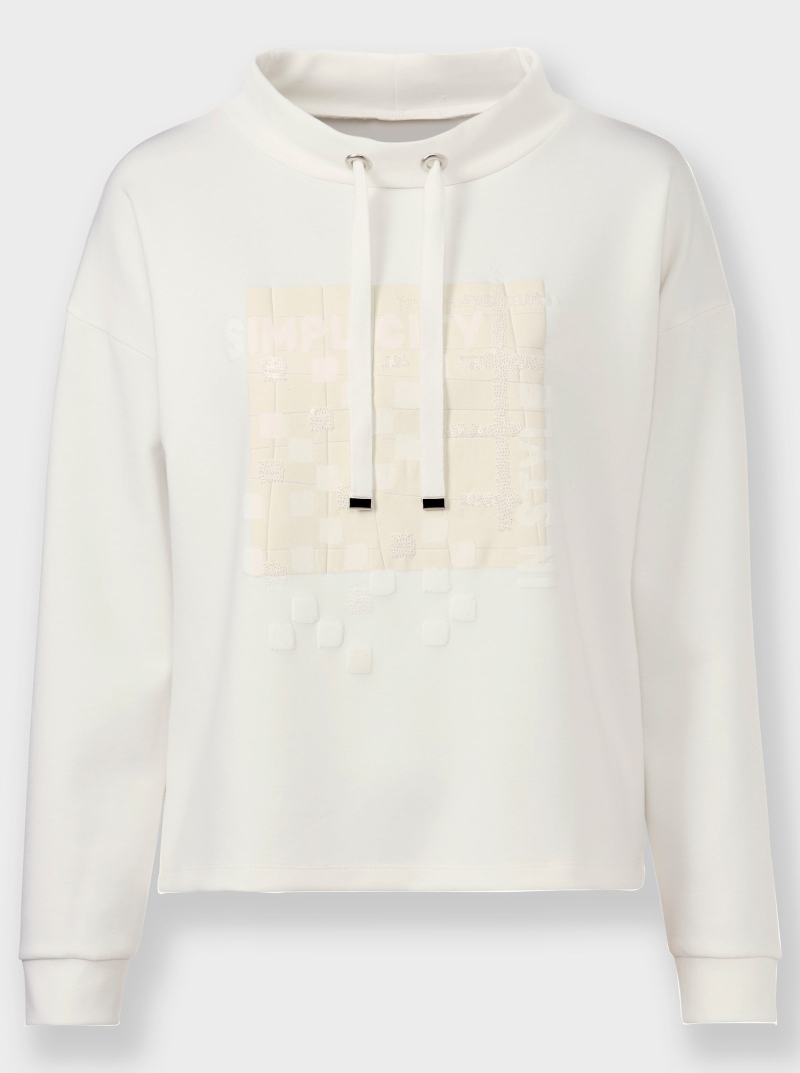 heine Sweatshirt mit Pailletten - ecru