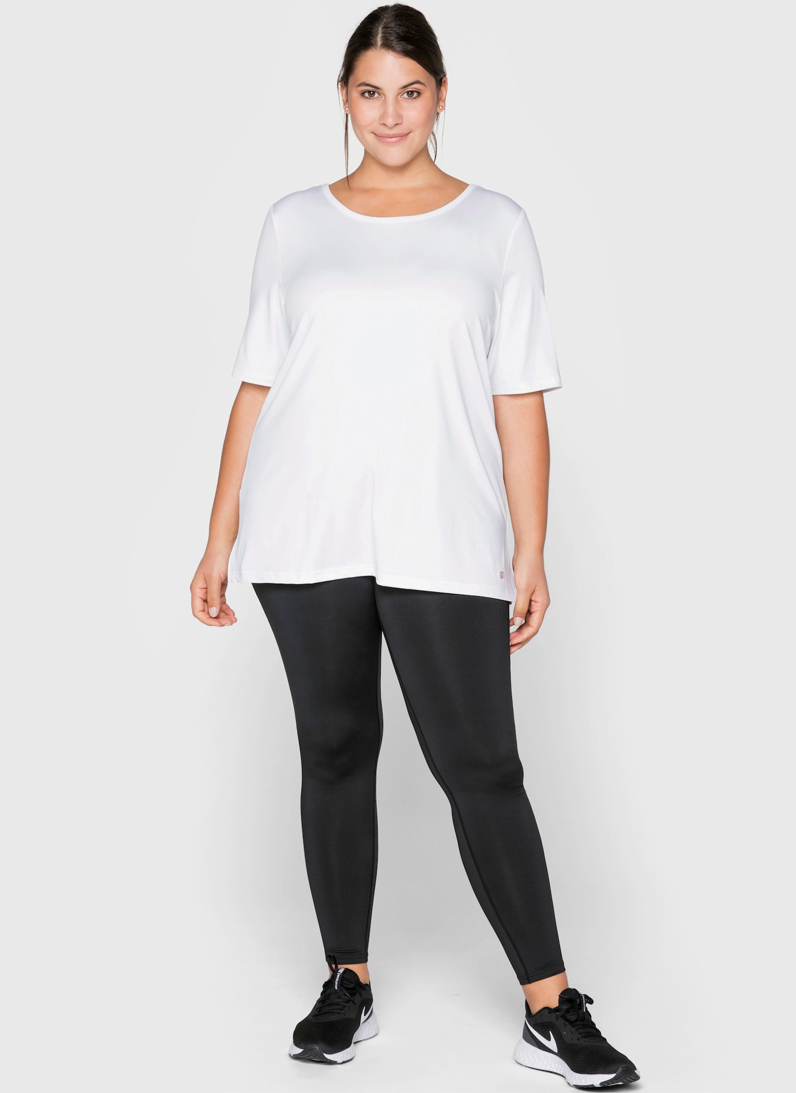 sheego Functionele tight in 7/8-lengte - zwart