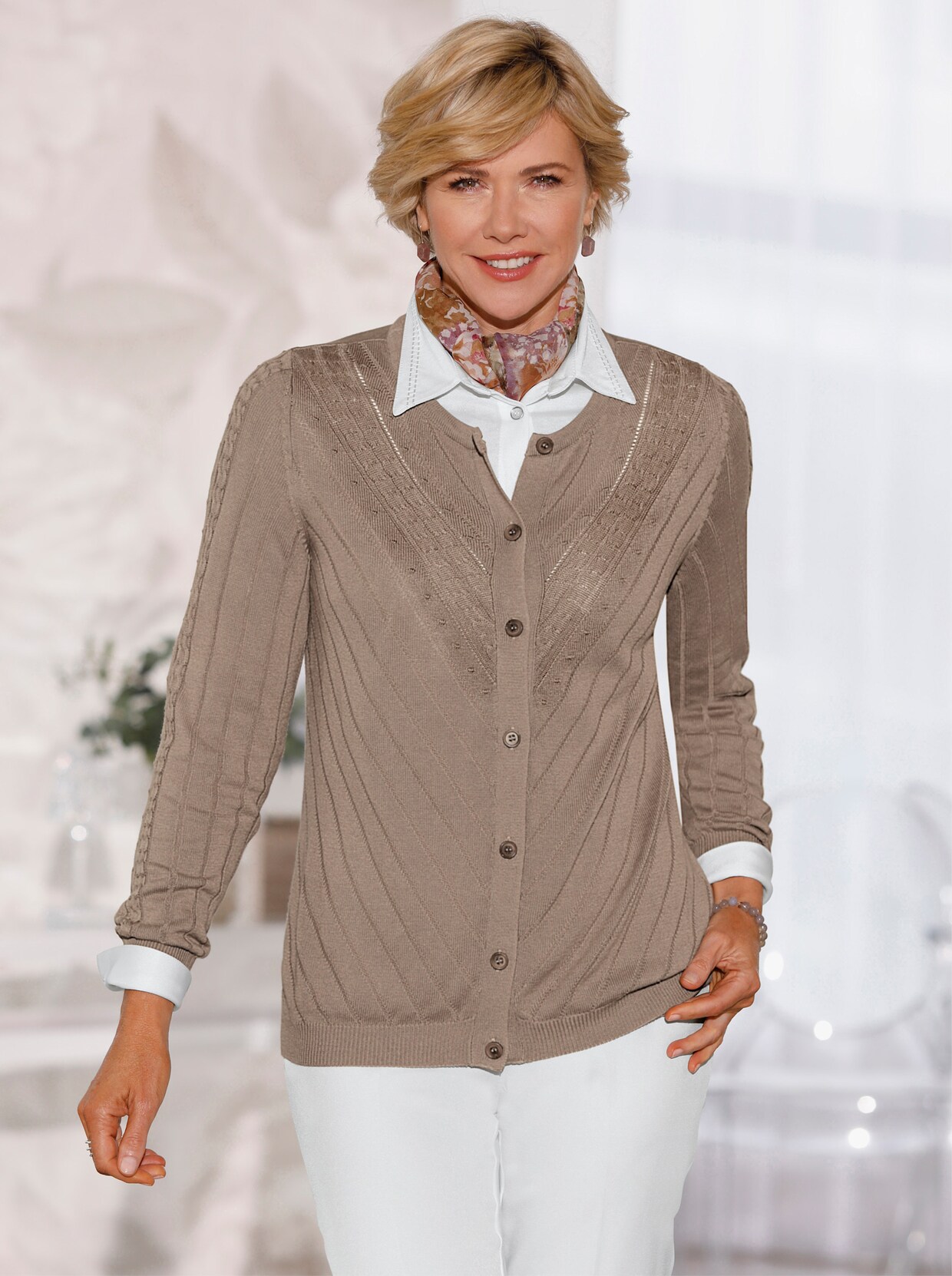 Strickjacke - schlamm