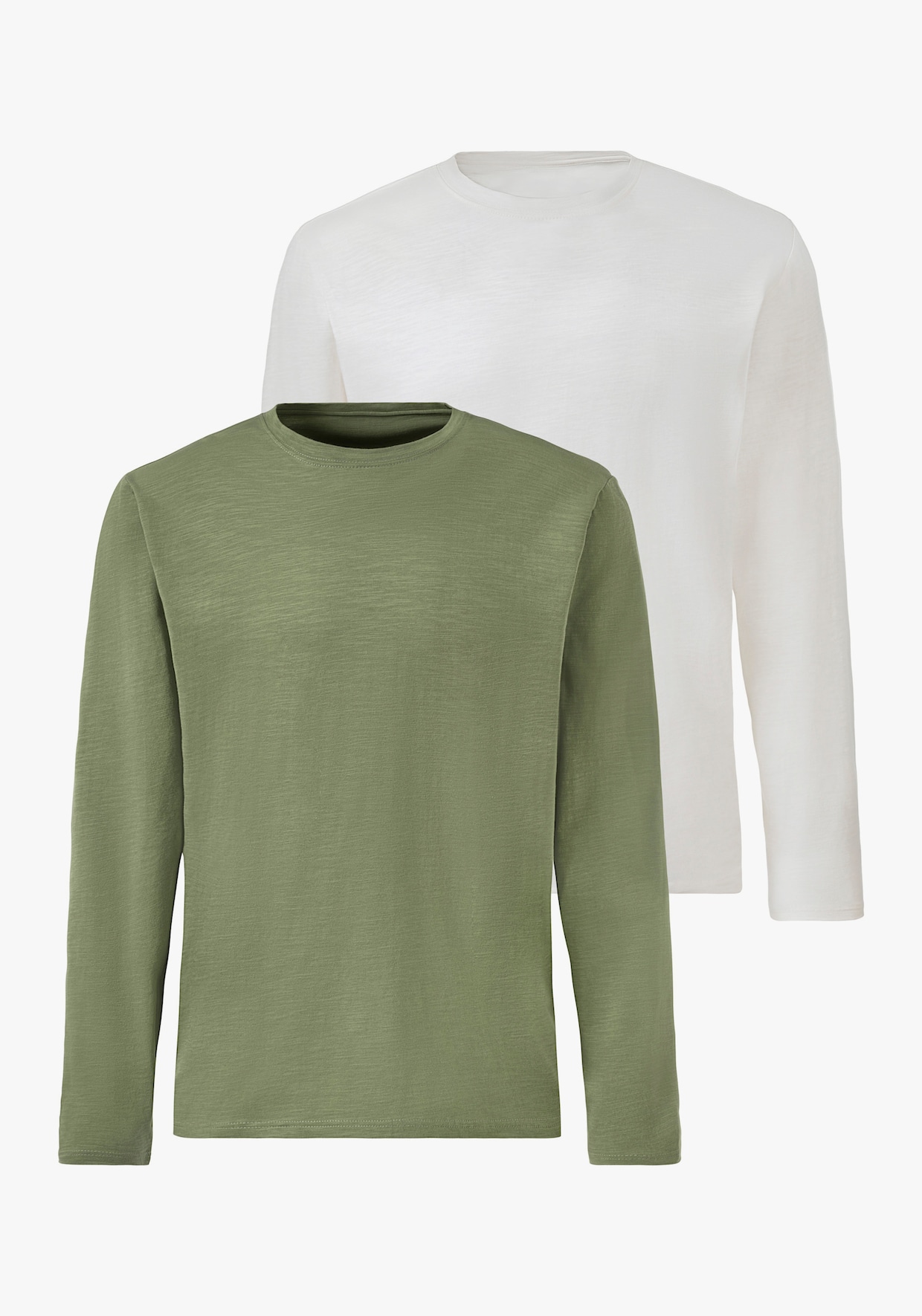 Shirt met lange mouwen - kaki/blauw