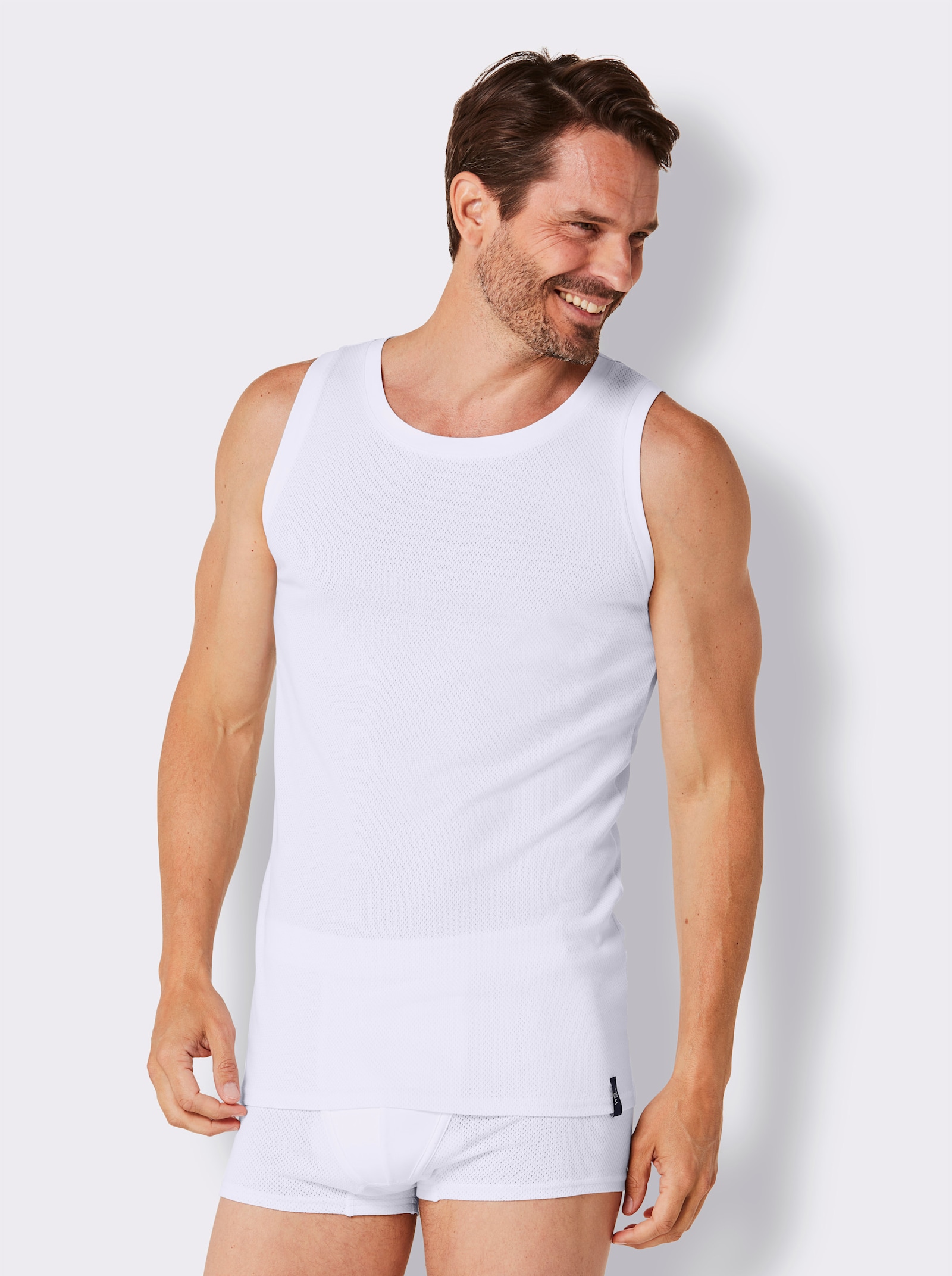 wäschepur men Onderhemd - wit
