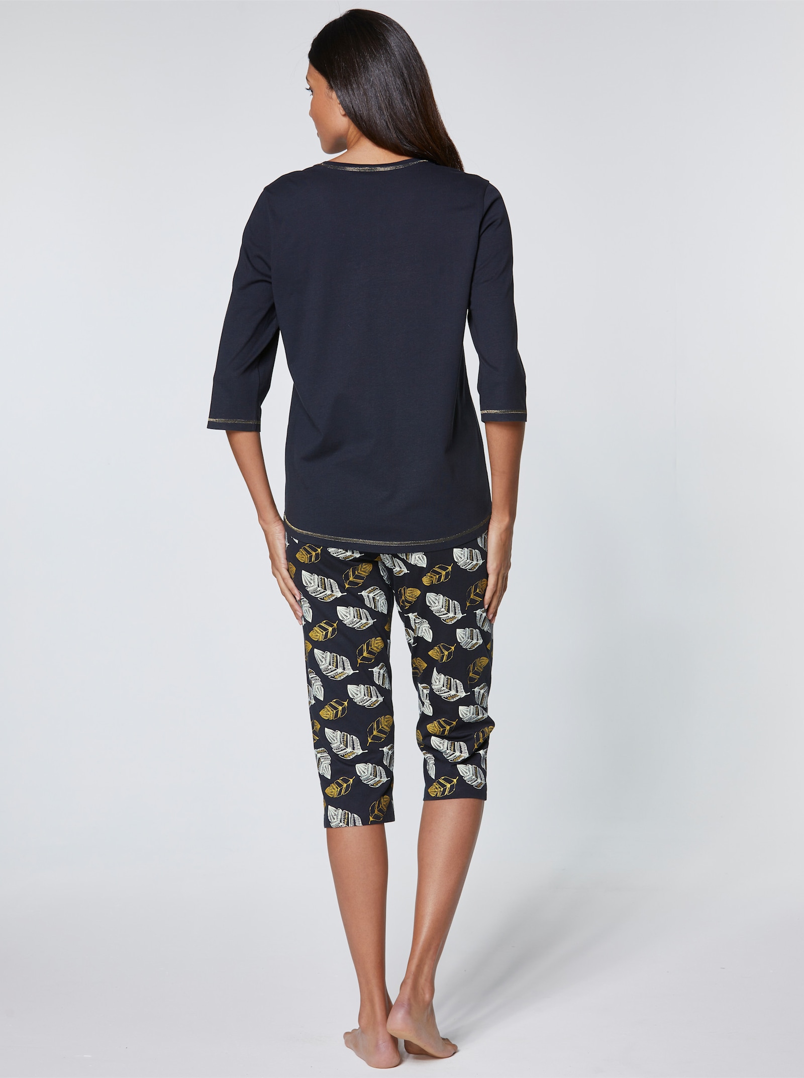 wäschepur Pyjama avec effets brillants - marine