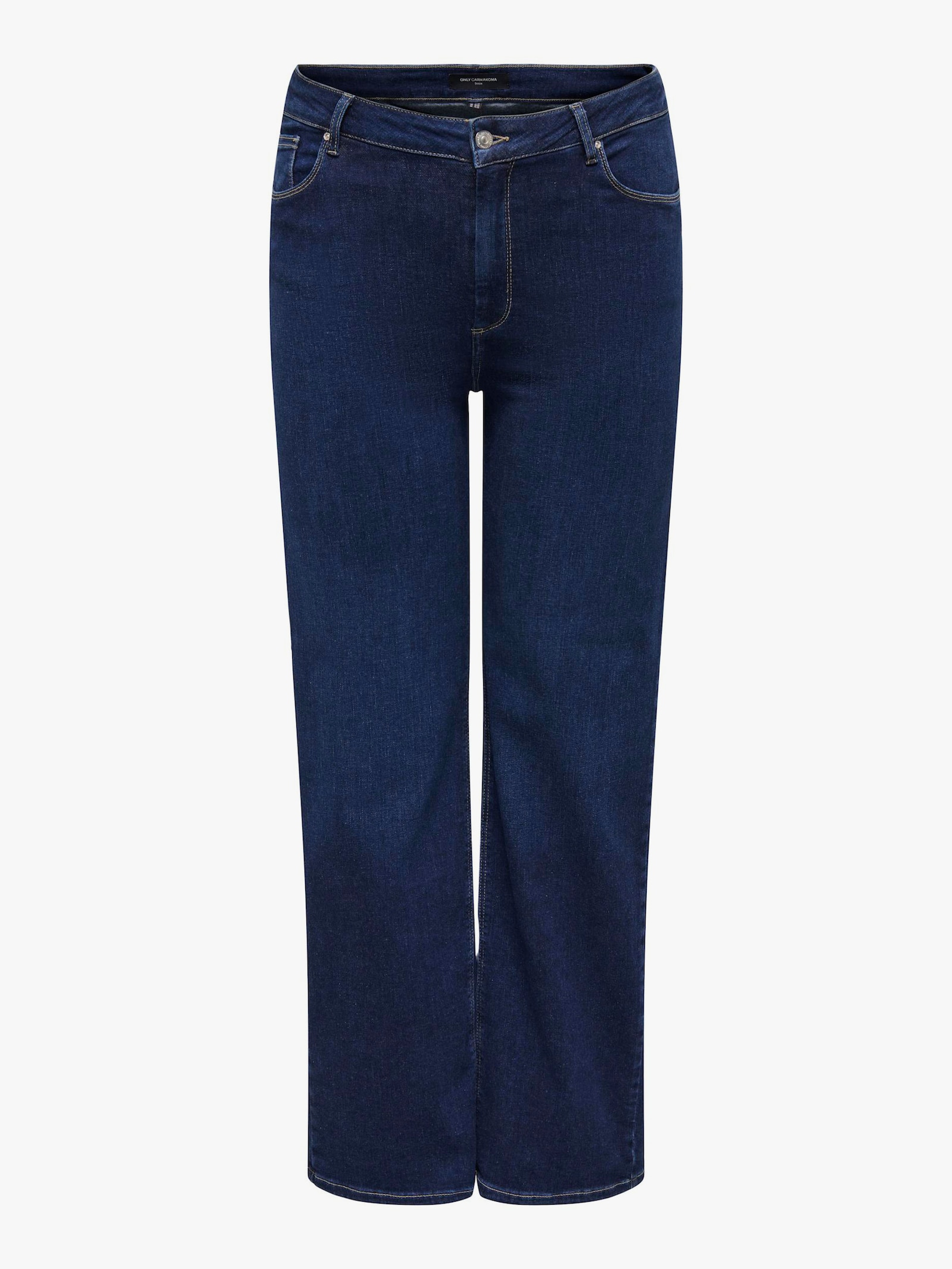 High-waist-Jeans - dark blue denim