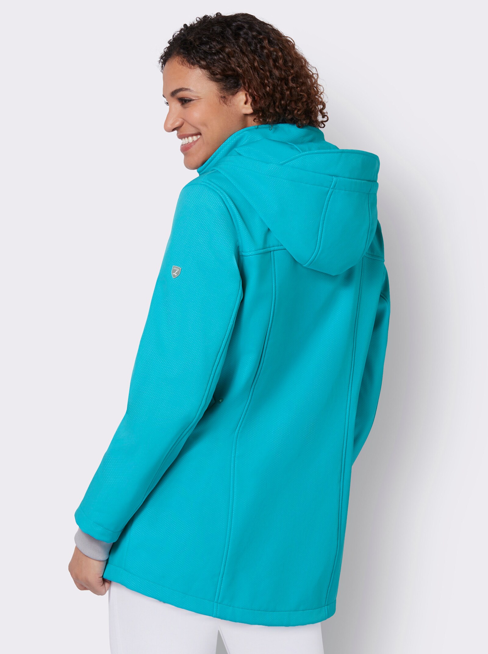 Funktionsjacke Body mit Fleece-Futter - türkis