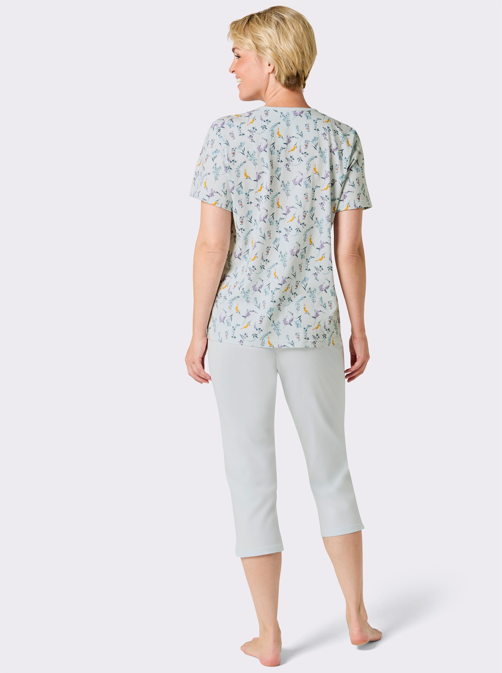 Comtessa Capri-Anzug - kalkmint-bedruckt