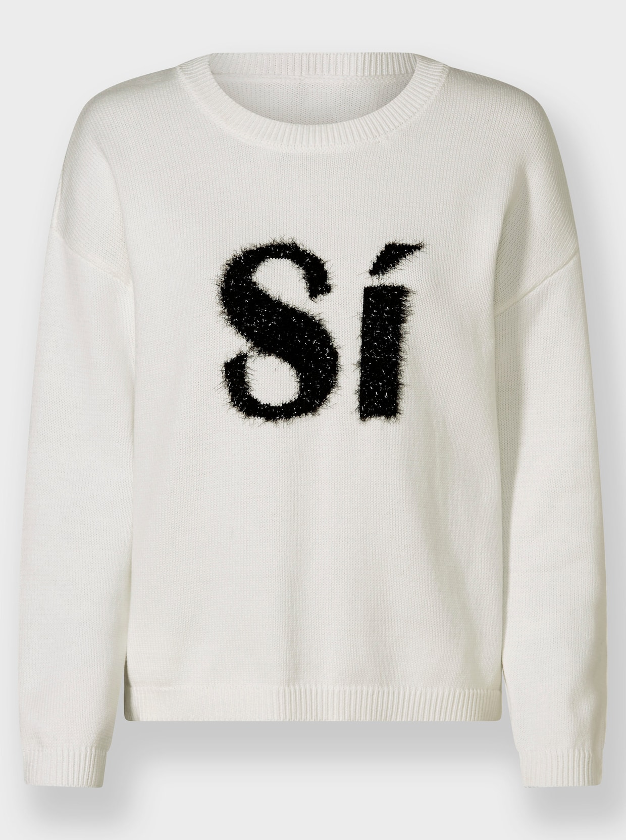 heine Pullover met ronde hals - ecru